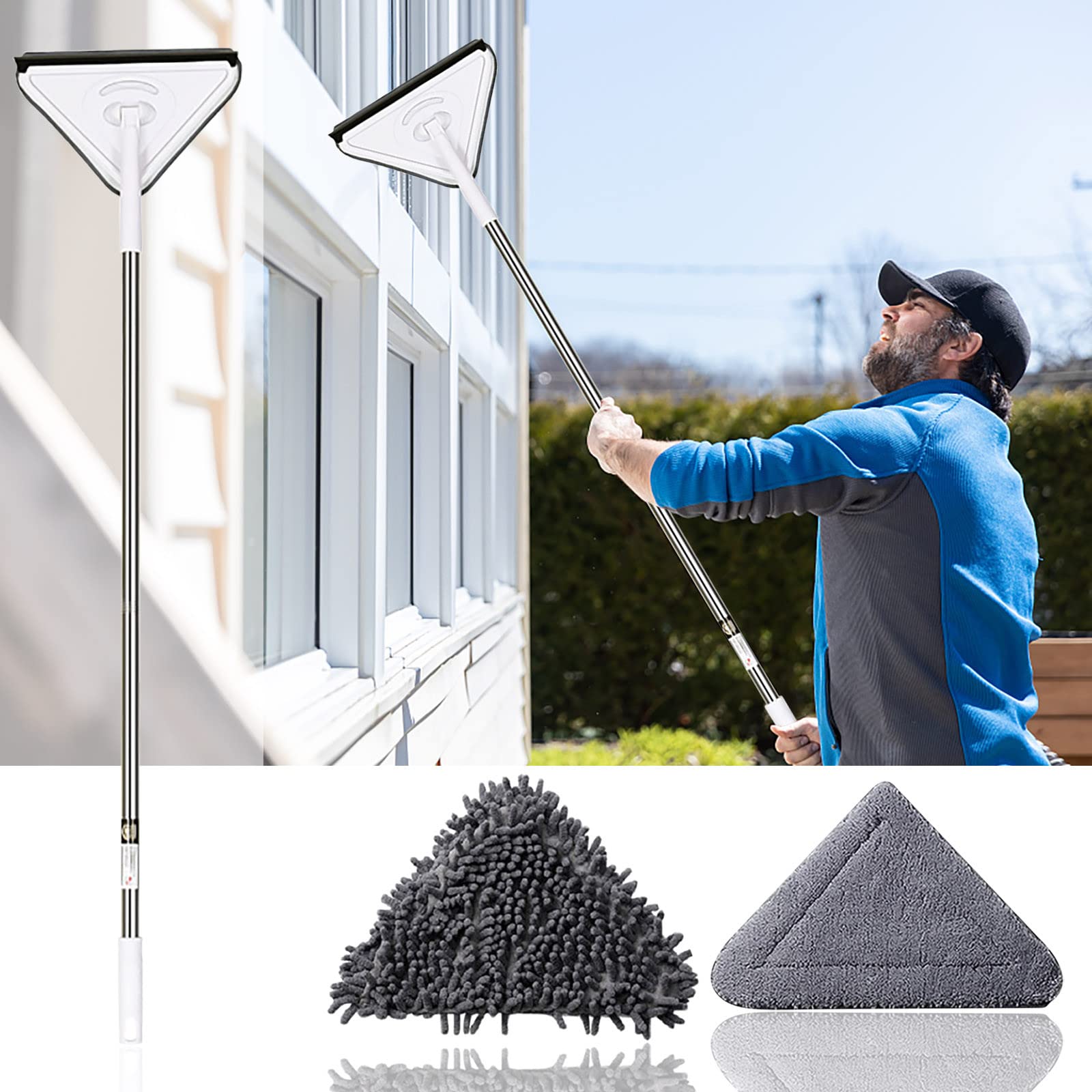 Multi-Function Cleaning Mop for Home, Car & Windows | 25cm | Floor & Glass Cleaning