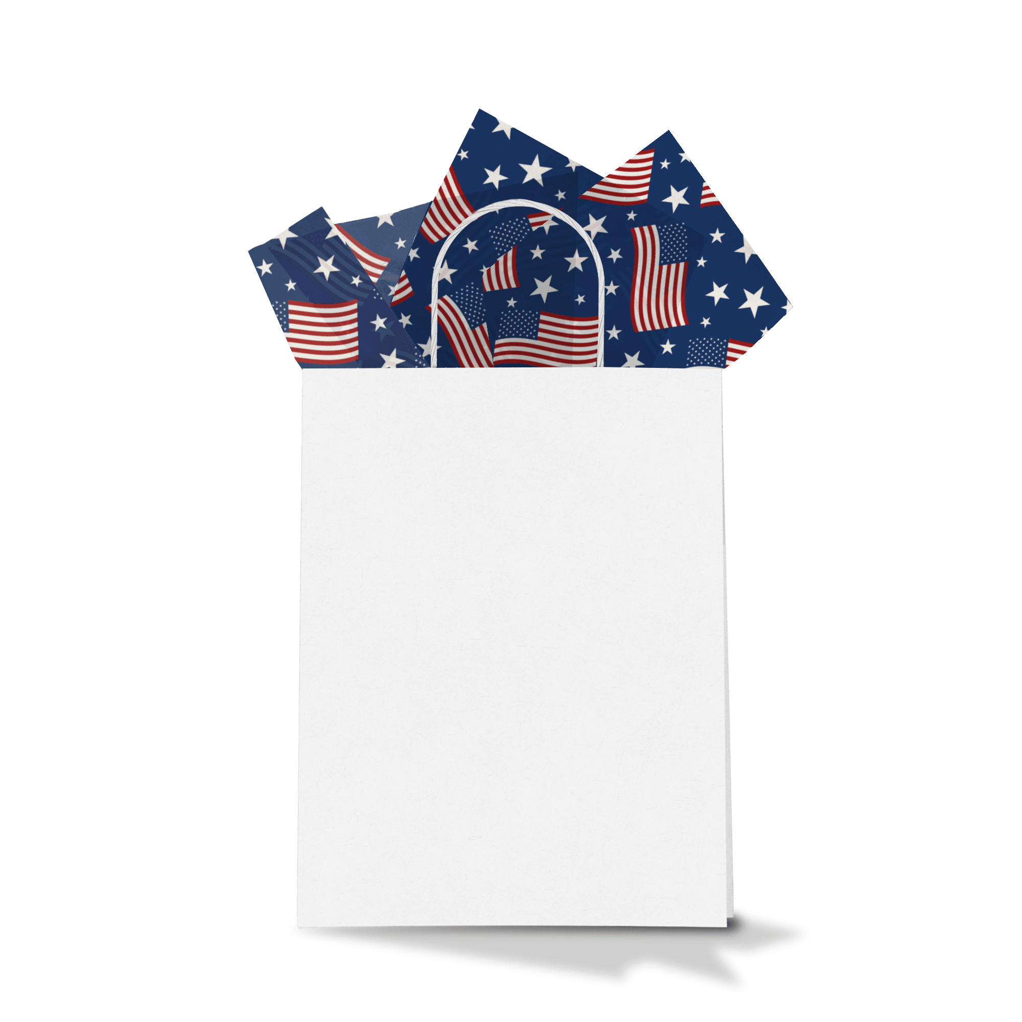 Premium American Flag Printed Tissue Paper - Patriotic Gift Wrapping for Bags, Boxes & Party Decorations (4th of July, Memorial Day, Veterans Day)