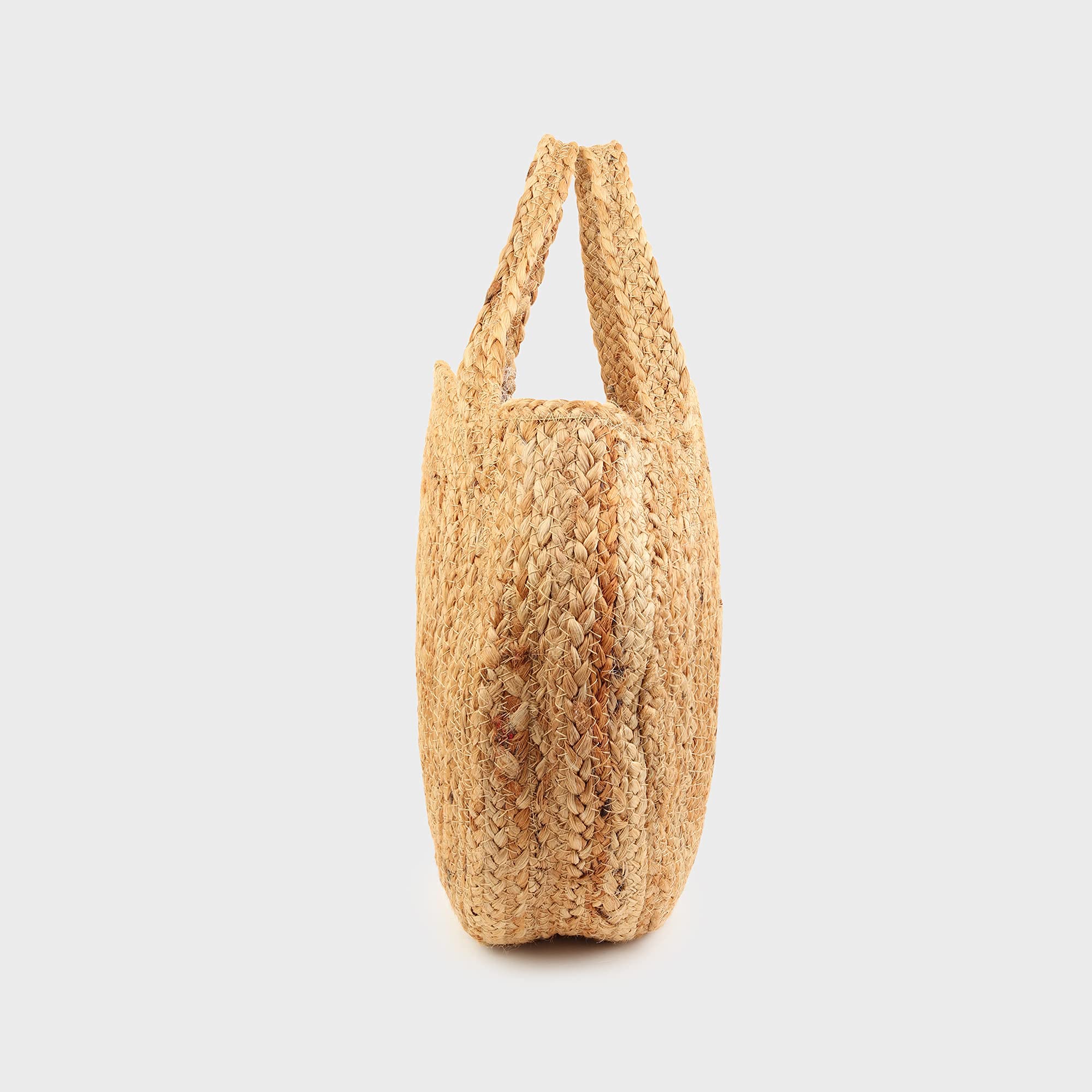 Habere India Woven Jute Tote Bag - Beach & Shopping Handbag