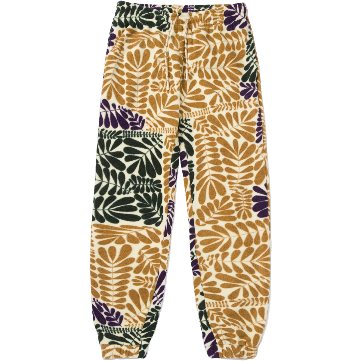 Big Sur Ferns Fleece Jogger Pants for Women - Soft & Cozy Winter Lounge Pants - Perfect for Yoga, Running, and Home Relaxation