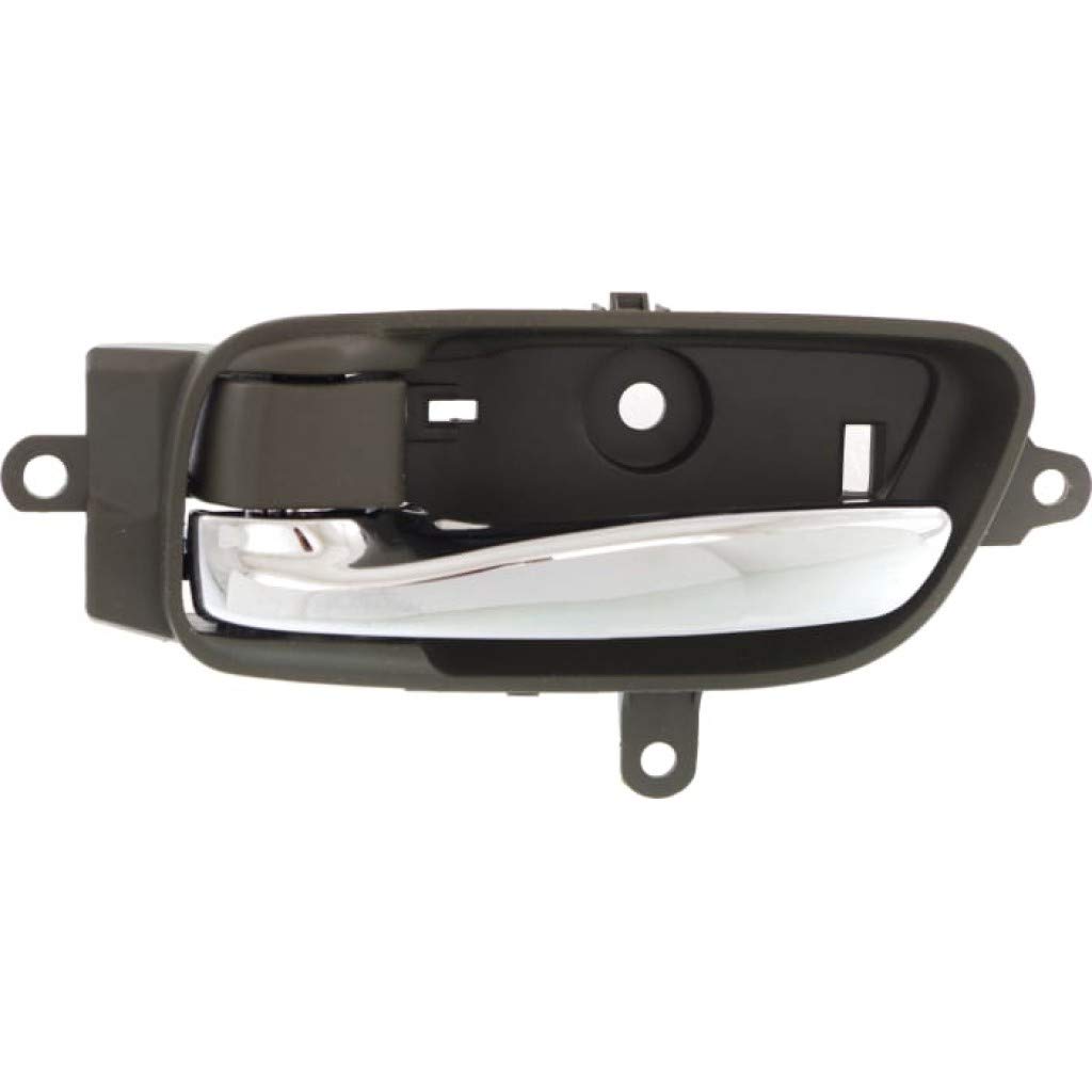 Nissan Altima Interior Door Handle Front & Rear Chrome Lever with Lock Button - Compatible with 2013-2016 Models | Driver Side Replacement Part | Perfect for Car Repair & Maintenance