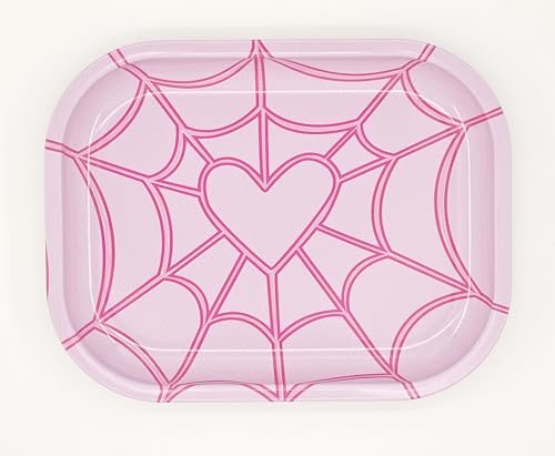 Pink Spider Web Love Heart