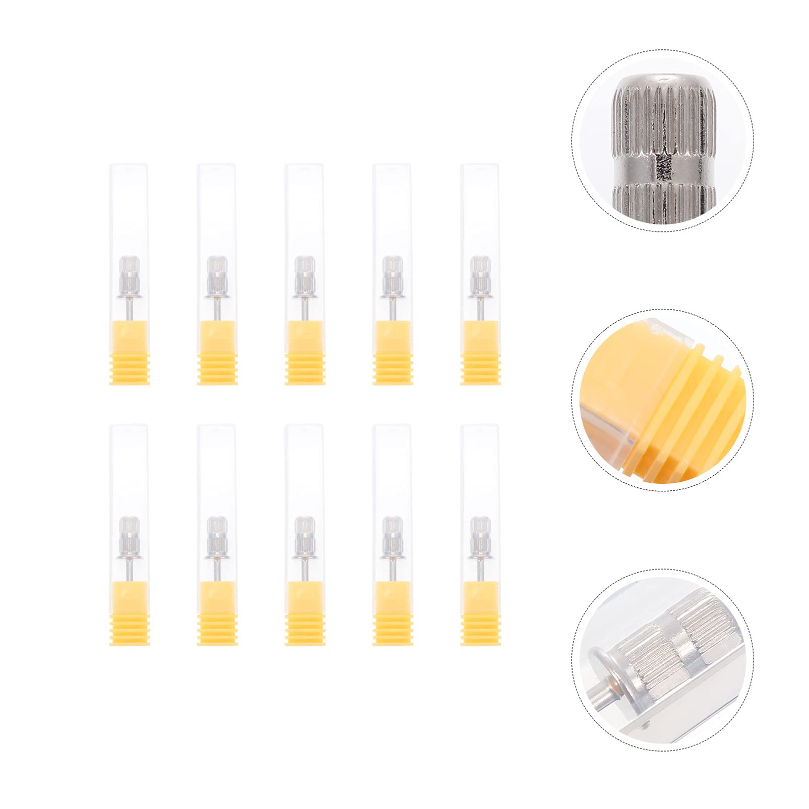 Minkissy 10pcs Nail Drill Bits for Electric File - Perfect for Salon & Home Manicures