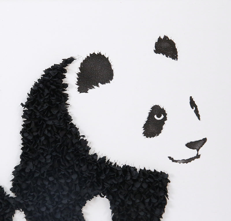 3D Panda Wall Art Decor - 45x45cm Modern Home Decoration for Living Room, Bedroom & Office - CHOA2002A