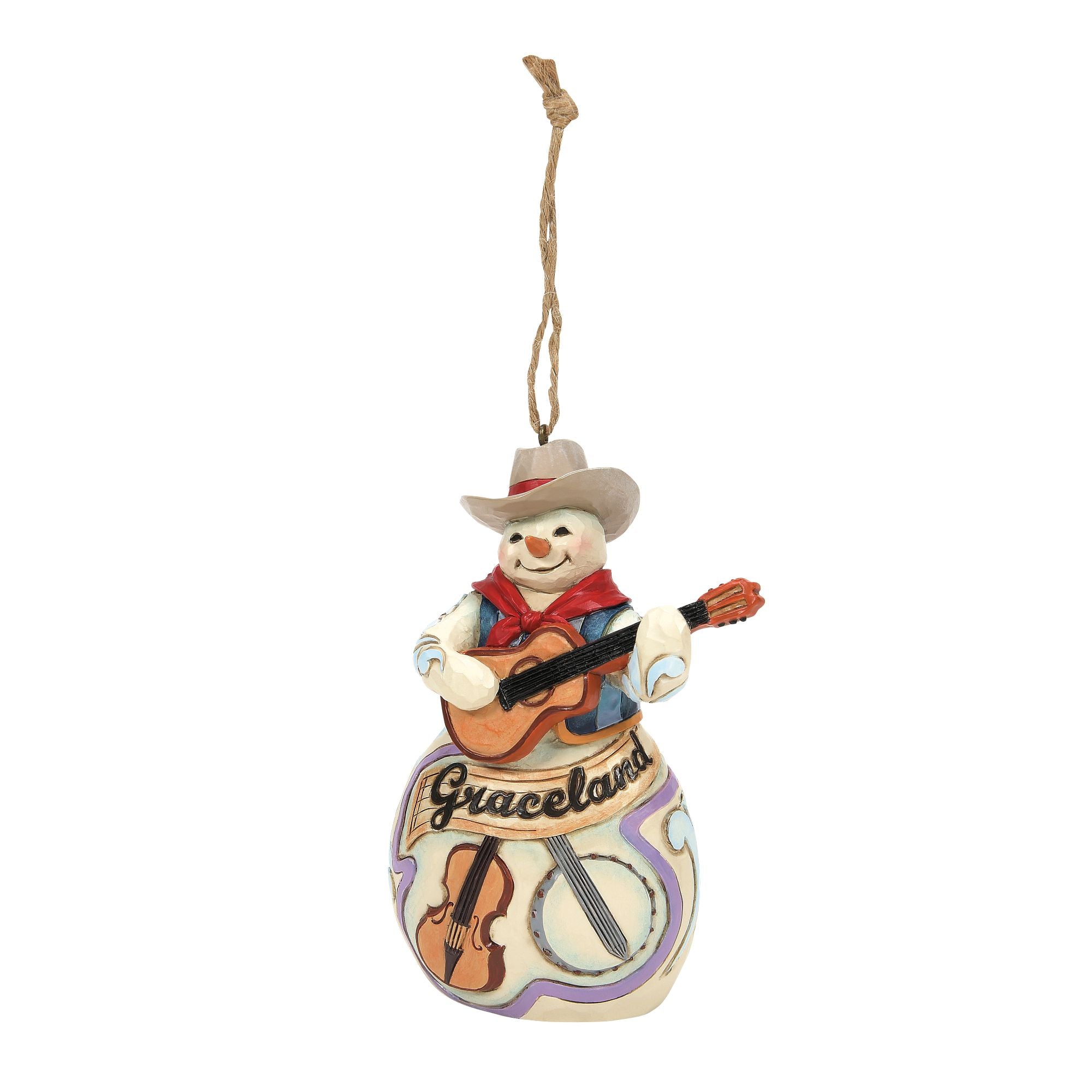 Graceland Snowman Holiday Ornament - Christmas Tree Decor for Festive Home & Office Decorations | Perfect for Holiday Gifts & Seasonal Celebrations