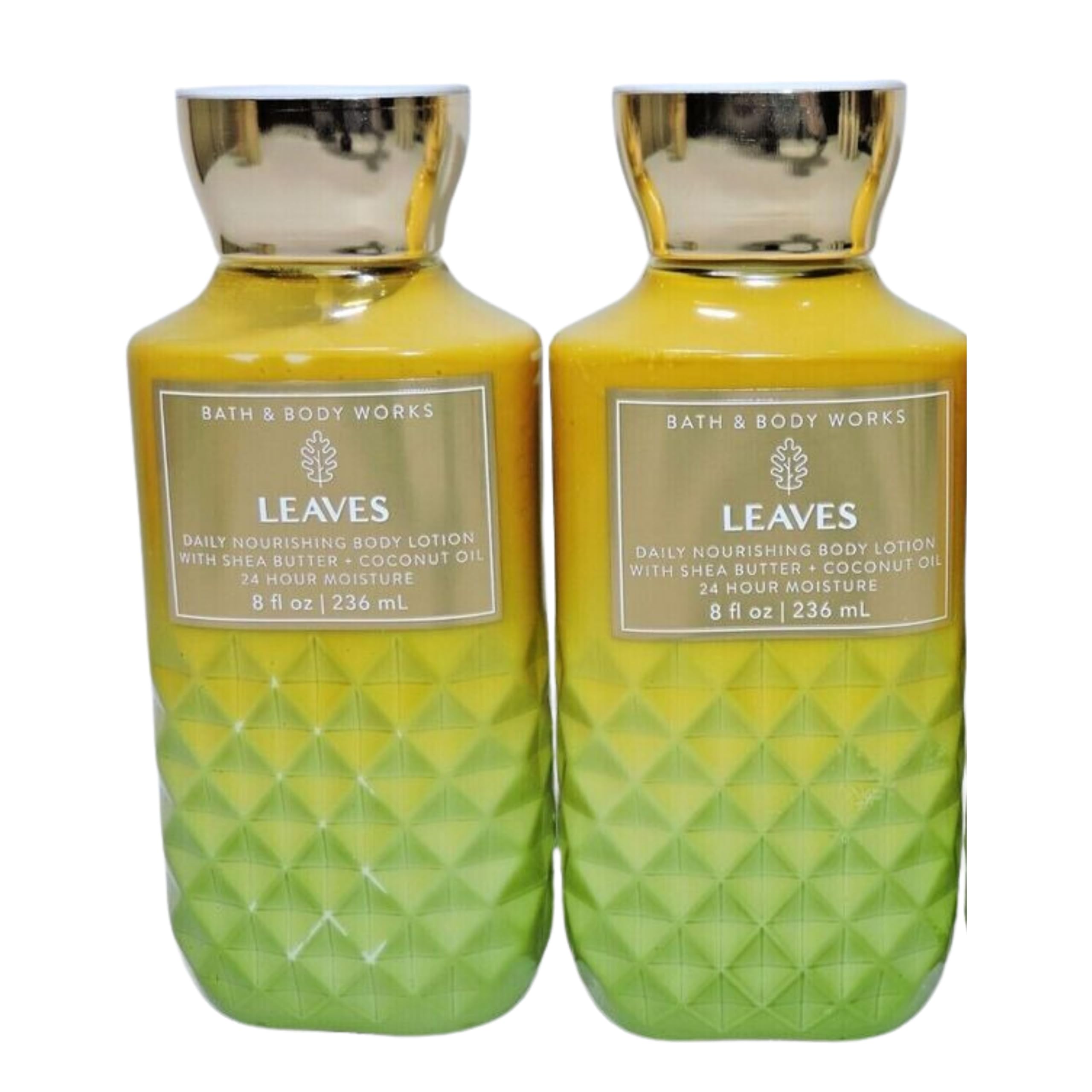 Bath and Body Works Leaves Scented Body Lotion - 8oz (Set of 2) | Moisturizing Hydration for Dry Skin | Perfect for Daily Use & Gift Giving