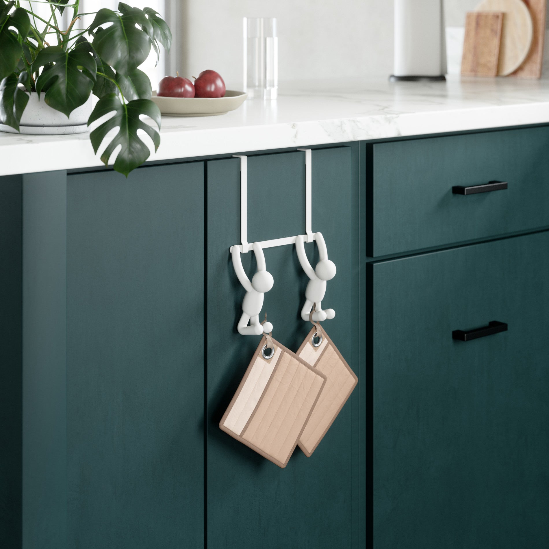 Buddy 2 Over The Door Hook - Heavy Duty Hanger for Coats, Hats & Bags - Perfect for Bedroom, Bathroom & Closet Organization