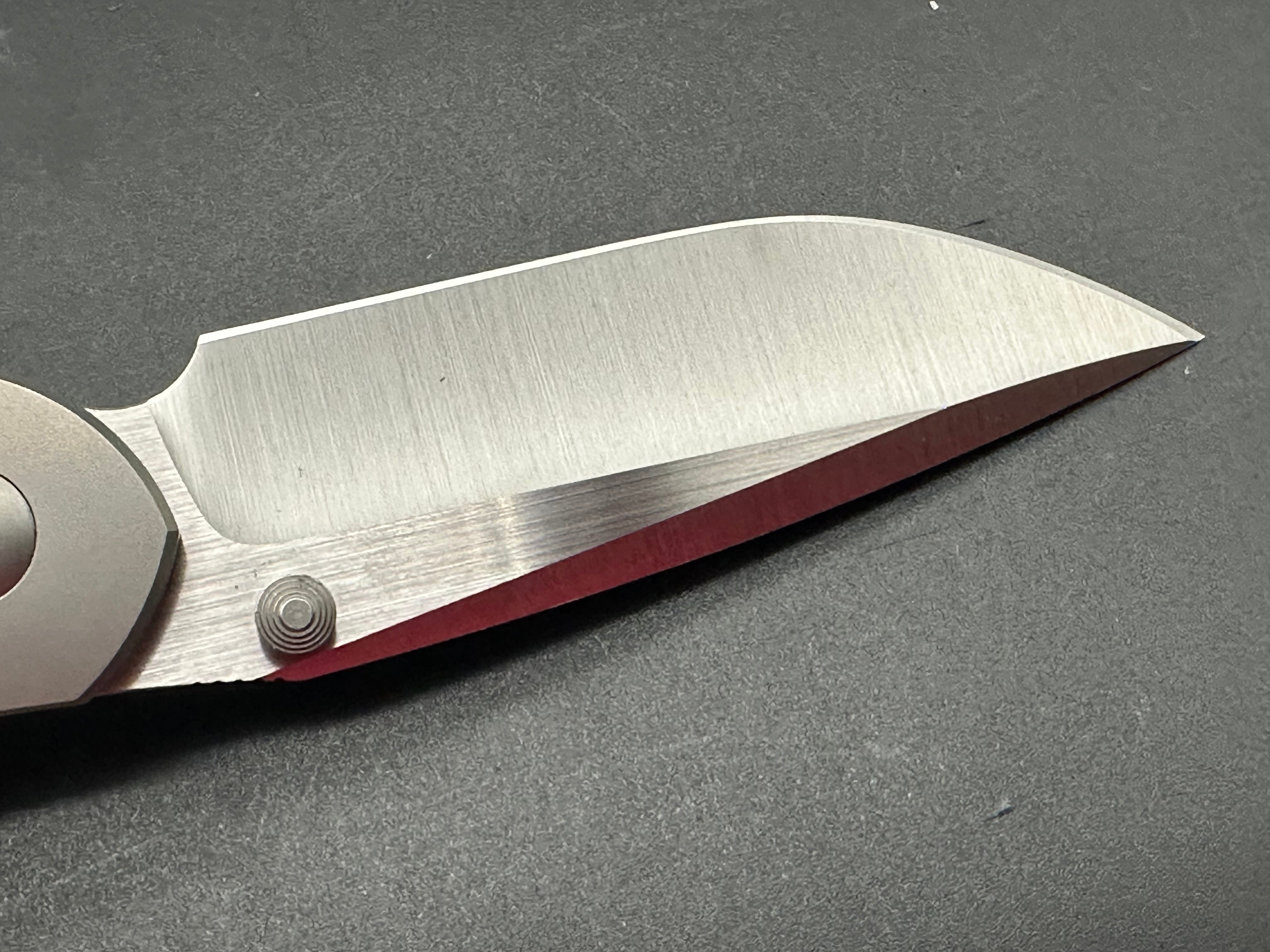 Premium CMF Print FL Titanium Bead Blast M390 Knife - Durable EDC Pocket Knife for Outdoor Camping, Hiking & Survival