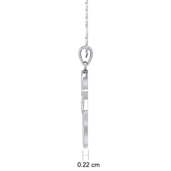 Celtic Italian Horn Sterling Silver Necklace for Men & Women - Protection & Good Luck Charm - Perfect for Everyday Wear, Gifts & Spiritual Healing
