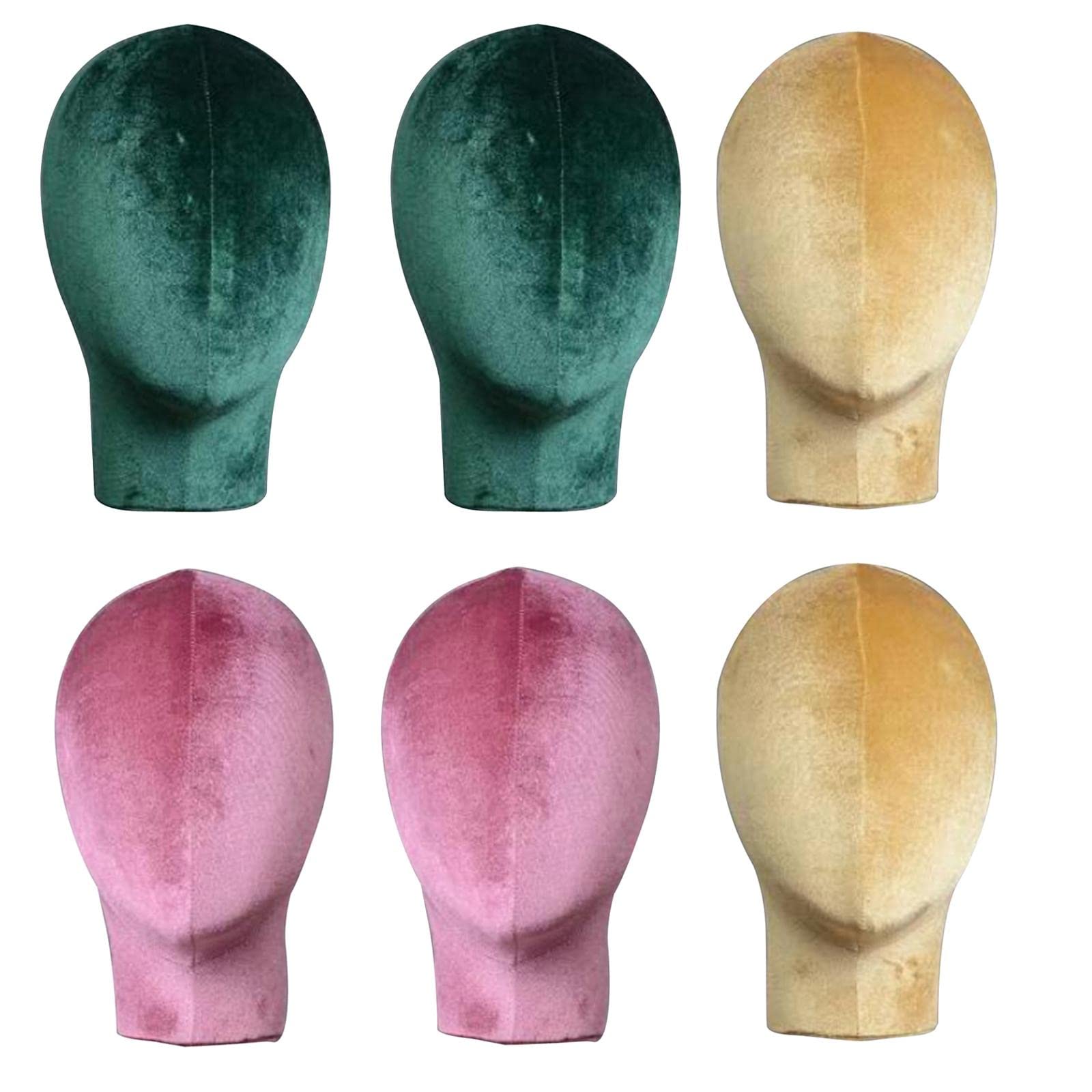 6 Pack Unisex Mannequin Heads for Glasses & Hats Display - Stylish Wig Stand for Salon, Home Decor, and Retail Store Accessories