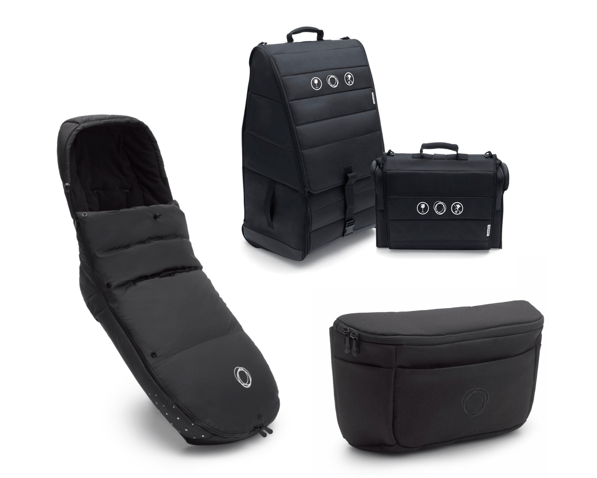 Bugaboo Stroller Accessory Bundle in Black - Premium Travel Essentials for Baby Strollers | Perfect for City Walks, Shopping & Family Outings