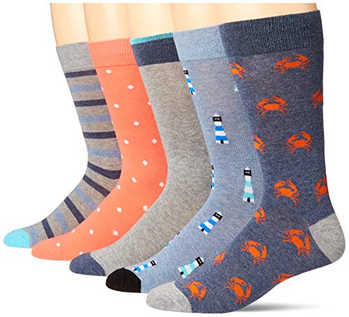 Blue/Grey/Navy Crab/Orange Dots/Stripe