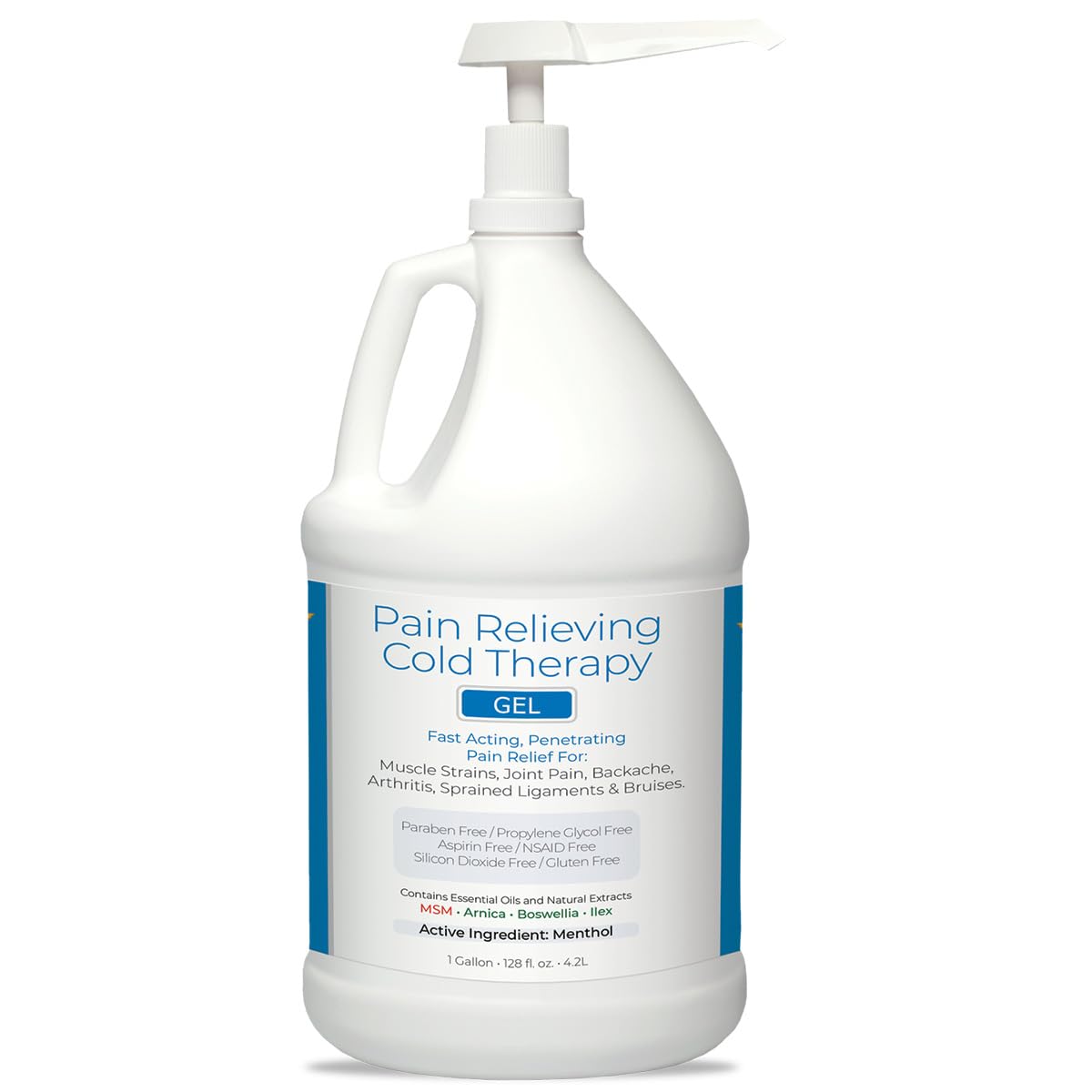 CryoDerm Cold Therapy Gel for Pain Relief - 1 Gallon Medical Grade Ice Pack Alternative - Perfect for Sports Injuries, Post-Surgery Recovery & Muscle Soreness