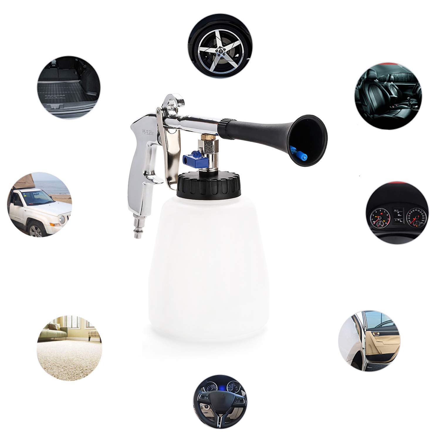 CPROSP Tornado Cleaning Gun - High Pressure Car Wash Gun for Interior & Exterior Cleaning, Universal Fit for Most Vehicles - Perfect for Detailing, Home, and Commercial Use