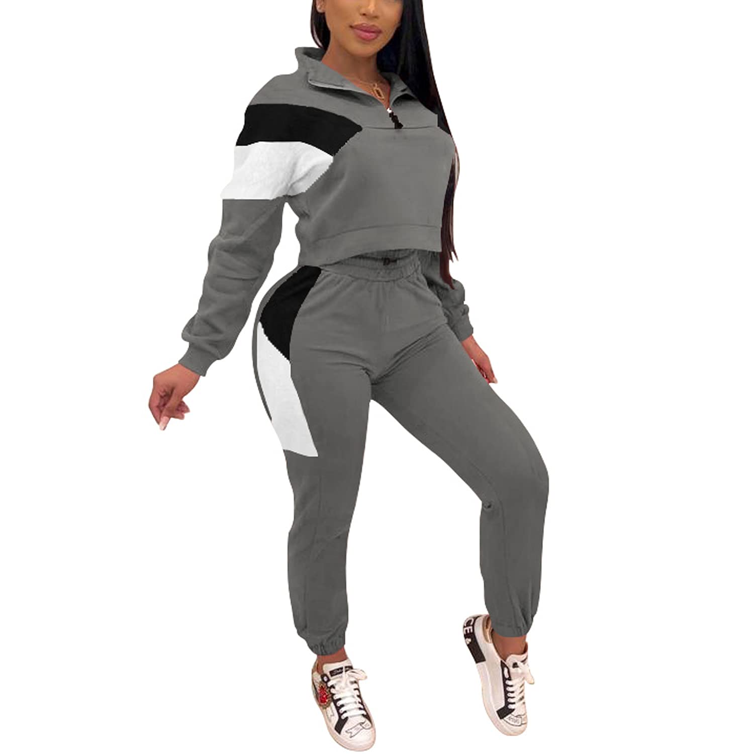 Nimsruc Women's Two Piece Lounge Outfit Set - Comfortable Pants & Top for Casual Wear, Loungewear, and Relaxing at Home
