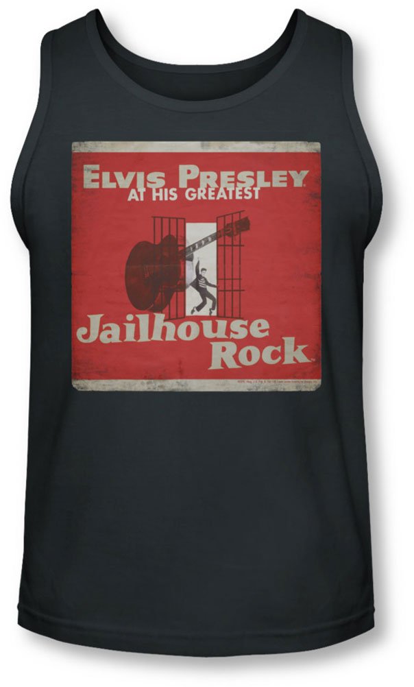 Elvis Presley Vintage Men's Tank Top - Classic Rock Band Tour Graphic Tee for Concerts & Summer Outfits