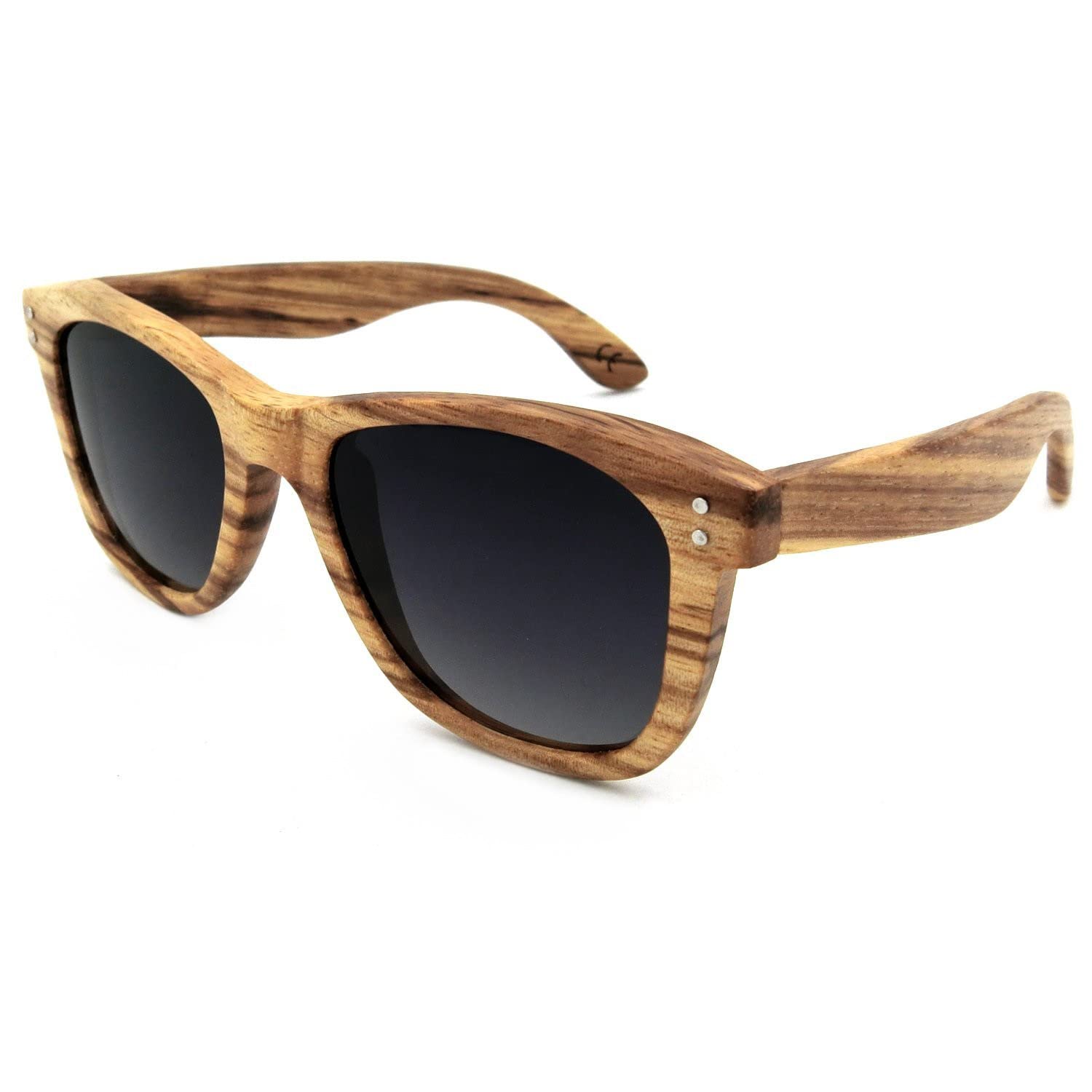 Polarized Wooden Bamboo Sunglasses for Men & Women - UV Protection, Lightweight & Eco-Friendly - Perfect for Outdoor Activities, Beach, Driving & Fashion