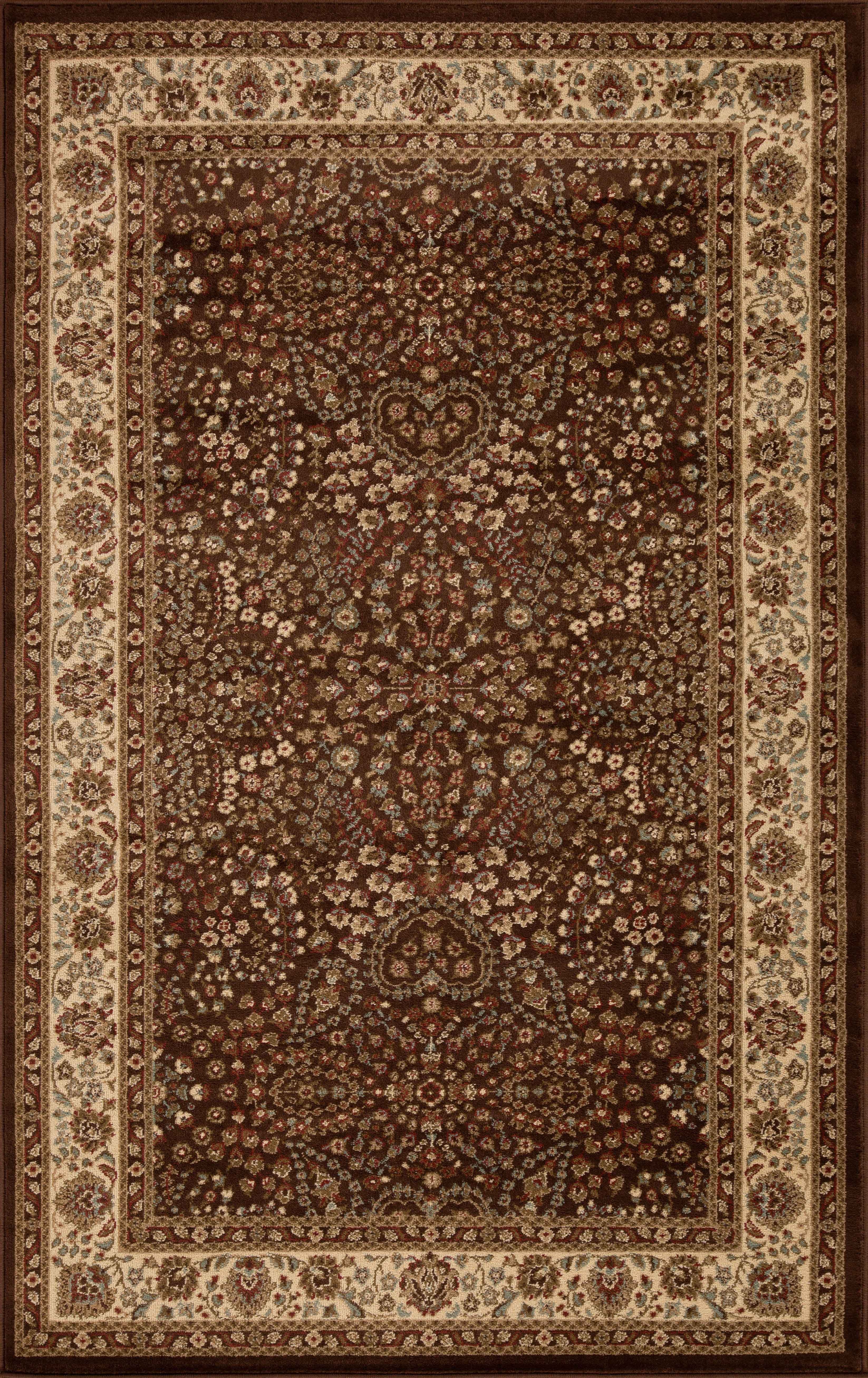 Handmade Oriental Floral Scroll Area Rug - Non-Slip Traditional Indoor Carpet for Living Room, Bedroom, Hallway | Boho Home Decor & Meditation Space Accent
