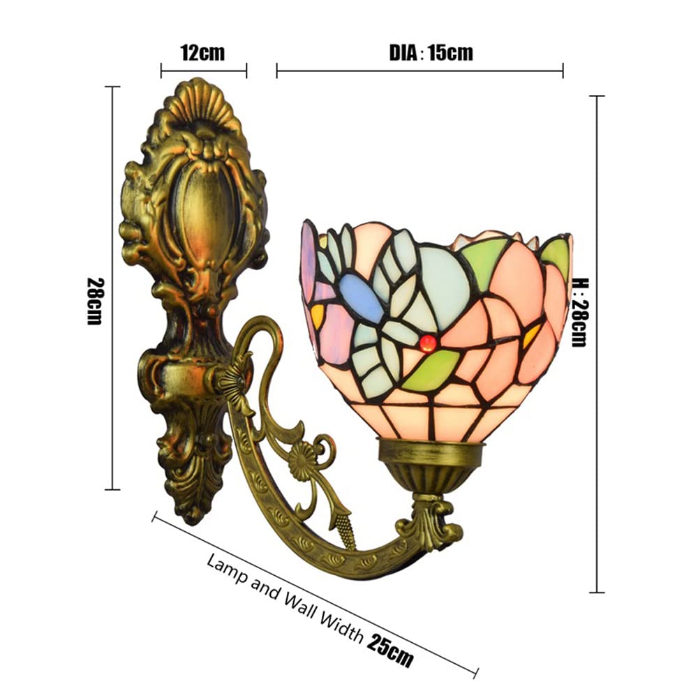 Modern Glass Wall Sconces - Creative Colorful Splicing LED Wall Lights for Bedroom, Living Room & Hallway - Up/Down Lighting Fixtures for Indoor Wall Mounted Ambient & Accent Illumination