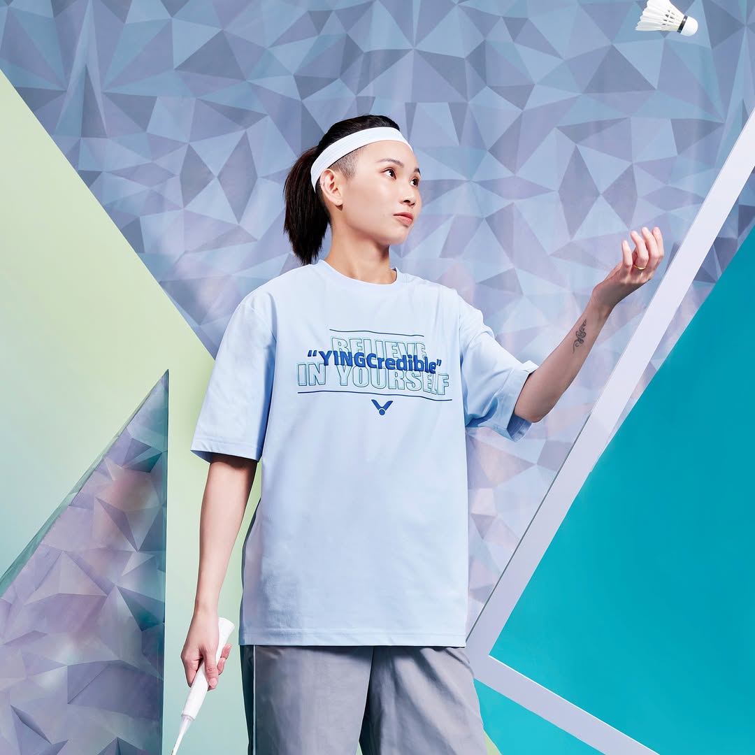 Victor Tai Tzu Ying Unisex T-Shirt - Premium Cotton Graphic Tee for Badminton Fans - Perfect for Sports, Casual Wear & Fan Gifts (Tiffany Blue)