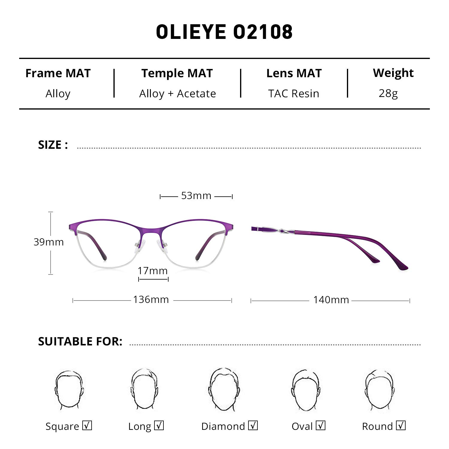 Retro Cat Eye Reading Glasses for Women - Fashionable Computer Eyewear with Spring Hinges - Perfect for Reading, Office Work & Screen Time