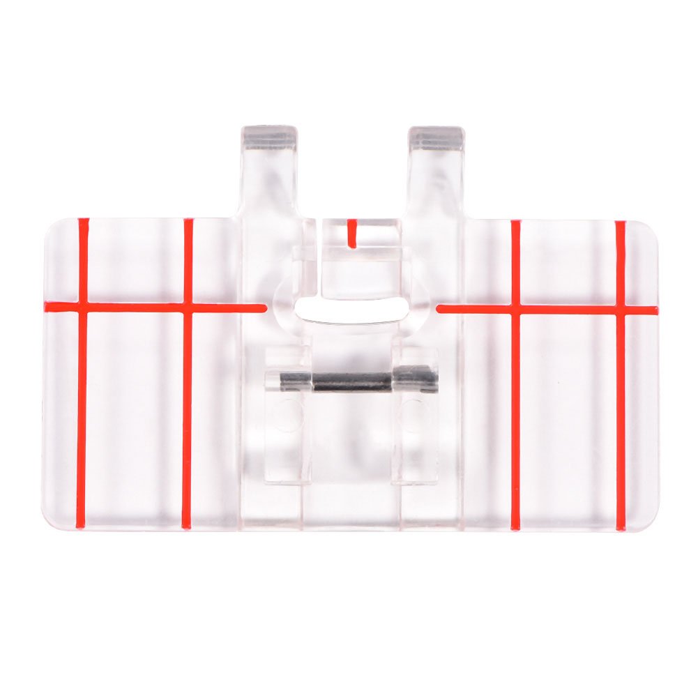 Clear Plastic Parallel Stitch Foot for Domestic Sewing Machine - Perfect for Quilting & Straight Stitching