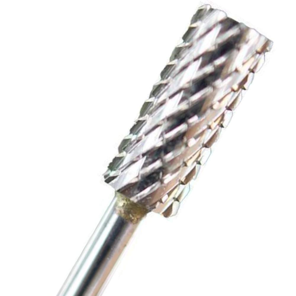 Medicool Silver Carbide Small Barrel Two-Way Nail File for Shaping & Shortening Acrylic & Gel Nails - 3/32