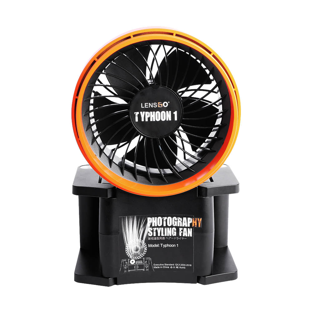 Typhoon 1 Compact Portable Handheld Photography Studio Fan - Professional Wind Machine for Photo Shoots, Video Production & Makeup Styling