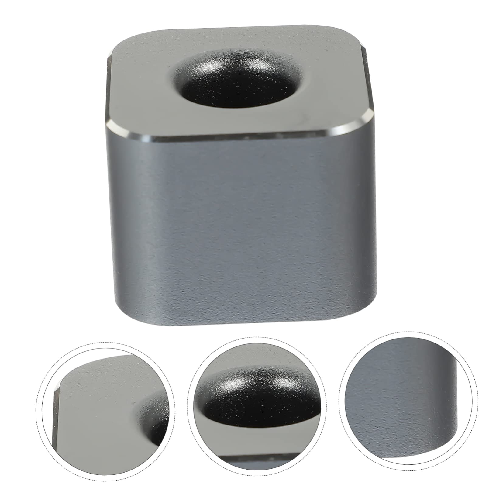 Premium Aluminum Alloy Pen & Makeup Brush Organizer - Stylish Cube Desk Holder for Fountain Pens, Office Supplies & Cosmetics | Perfect for Students, Professionals & Home Office Organization