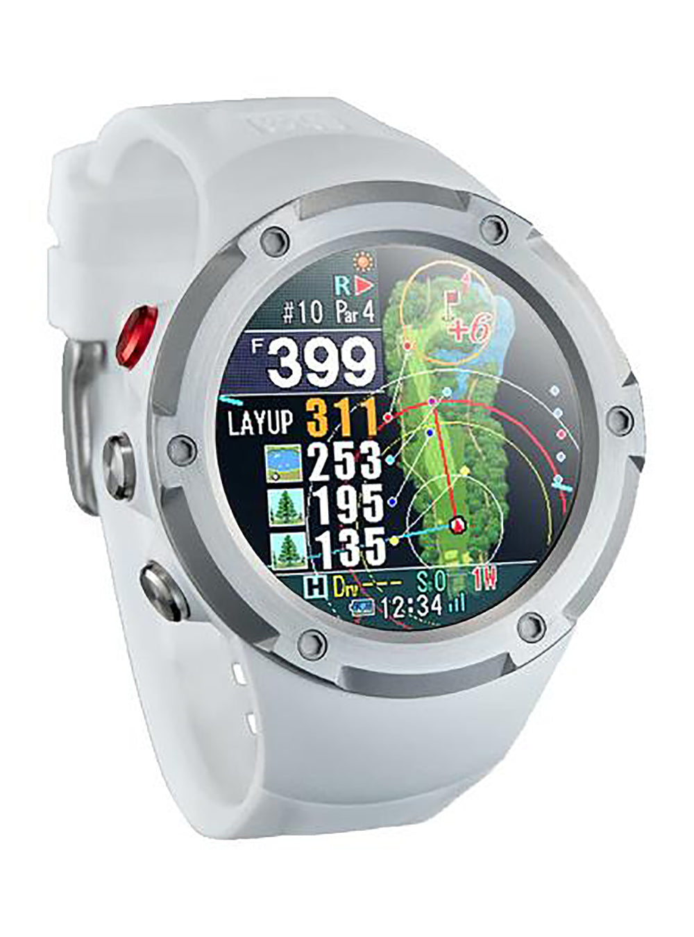SHOT NAVI EVOLVE PRO Touchscreen GPS Golf Watch - Japanese-Made Smart Golf Tracker with Accurate Yardage & Swing Analysis | Perfect for Course Play & Practice Sessions