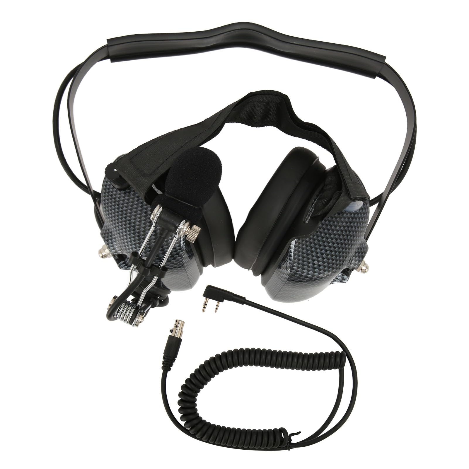Professional Aviation Headset with Active Noise Cancelling - Two Way Radio Headset for Pilots, Racing & Industrial Use - Perfect for Flight Training, Motorsports & Construction Sites
