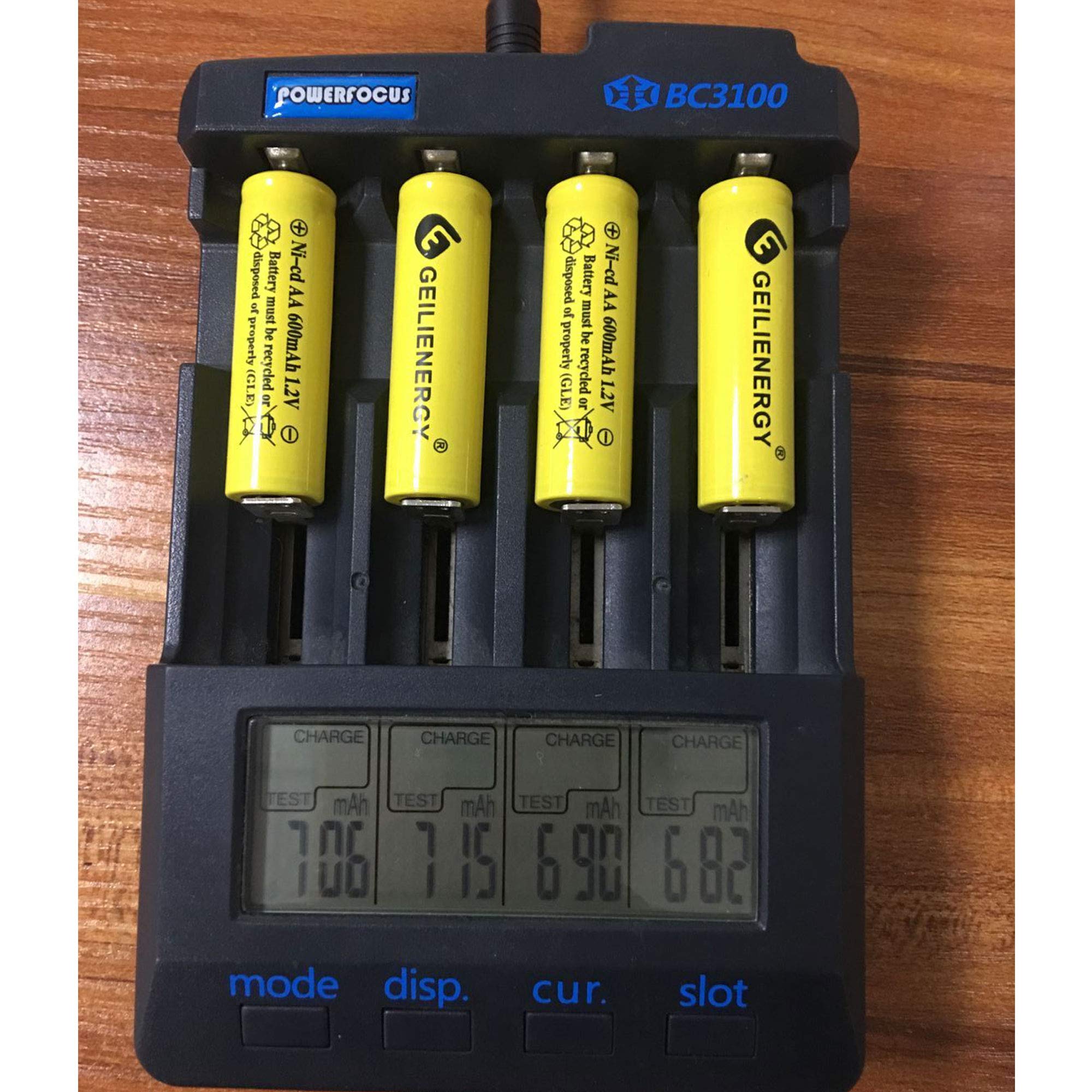 GEILIENERGY AA 600mAh 1.2V NiCd Rechargeable Batteries (12-Pack) - Perfect for Solar Lights, Solar Lamps, Garden Lights & Outdoor Solar Lighting Systems