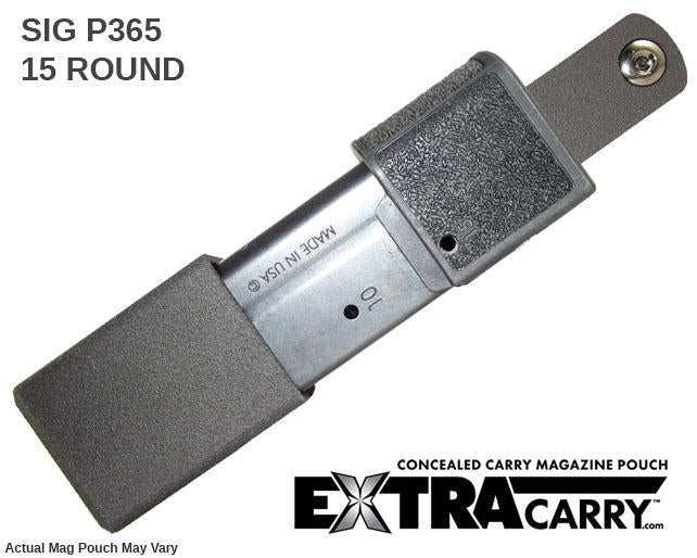 Sig Sauer P365XL 9mm 15 Round Magazine Pouch - Tactical Holster for Concealed Carry & Range Shooting - Perfect for EDC, Self Defense & Firearm Training
