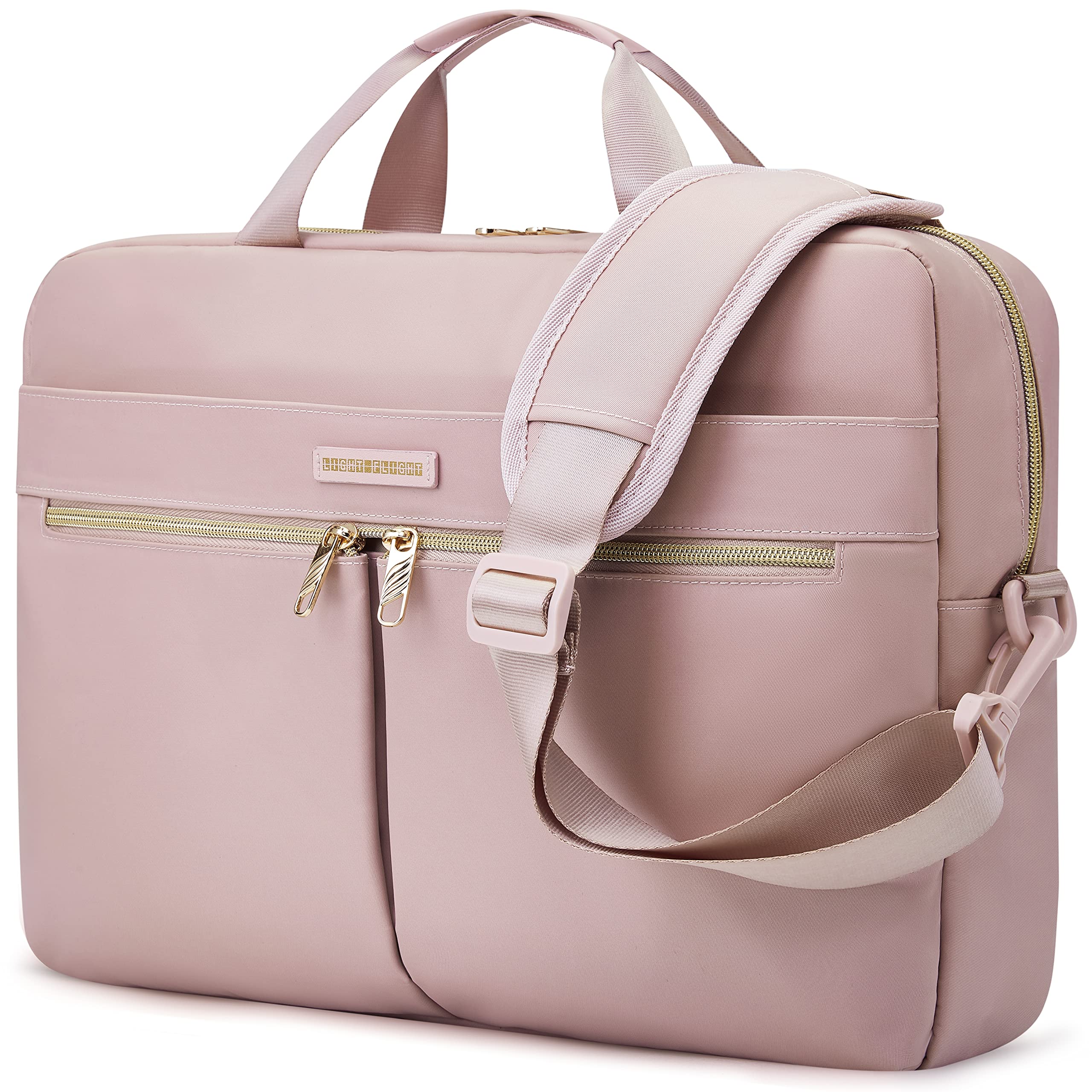 LIGHT FLIGHT 15.6/17.3 Inch Laptop Bag for Women - Stylish Nylon Briefcase with Large Capacity for Office, Business Travel & Work Commute | Durable Computer Case for Professionals & Students