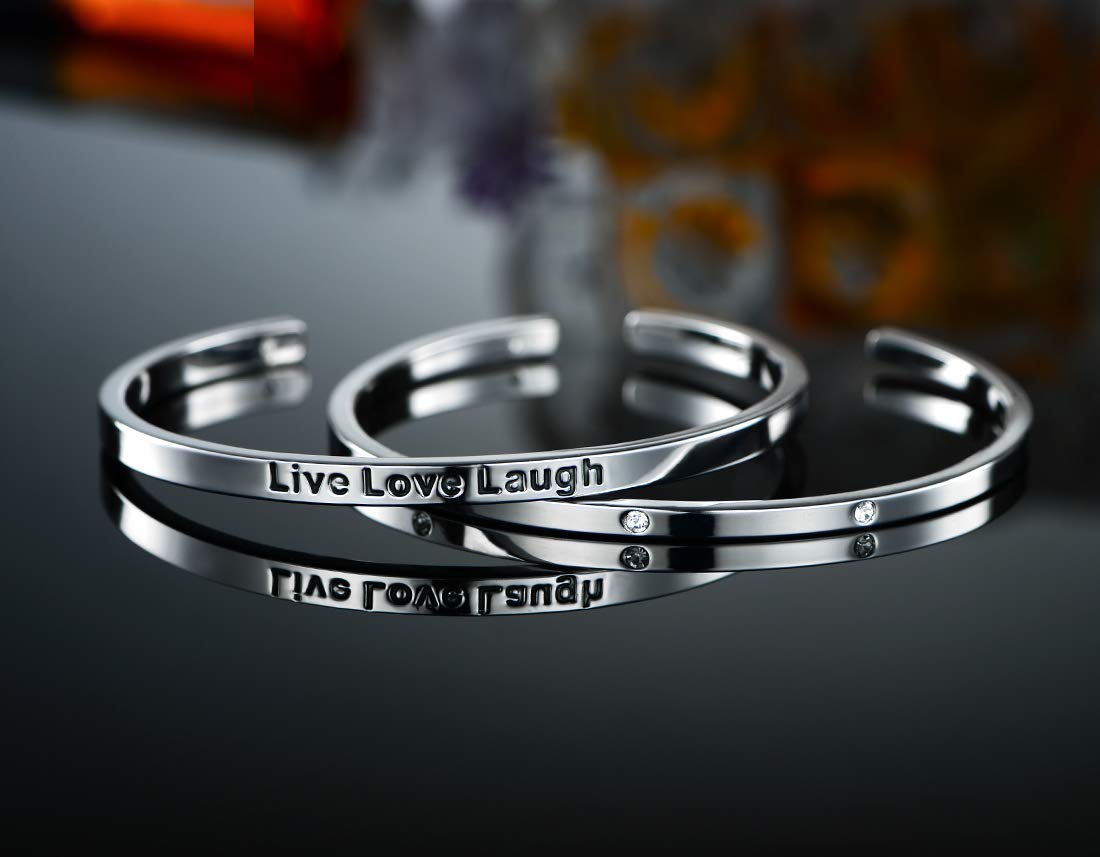 VOLUKA Inspirational Bracelets for Women - Family Tree of Life Bangle Bracelet, Adjustable Cuff for Girls & Teens, Perfect Gift for Mother's Day, Birthday & Friendship - Wear Daily or Special Occasions