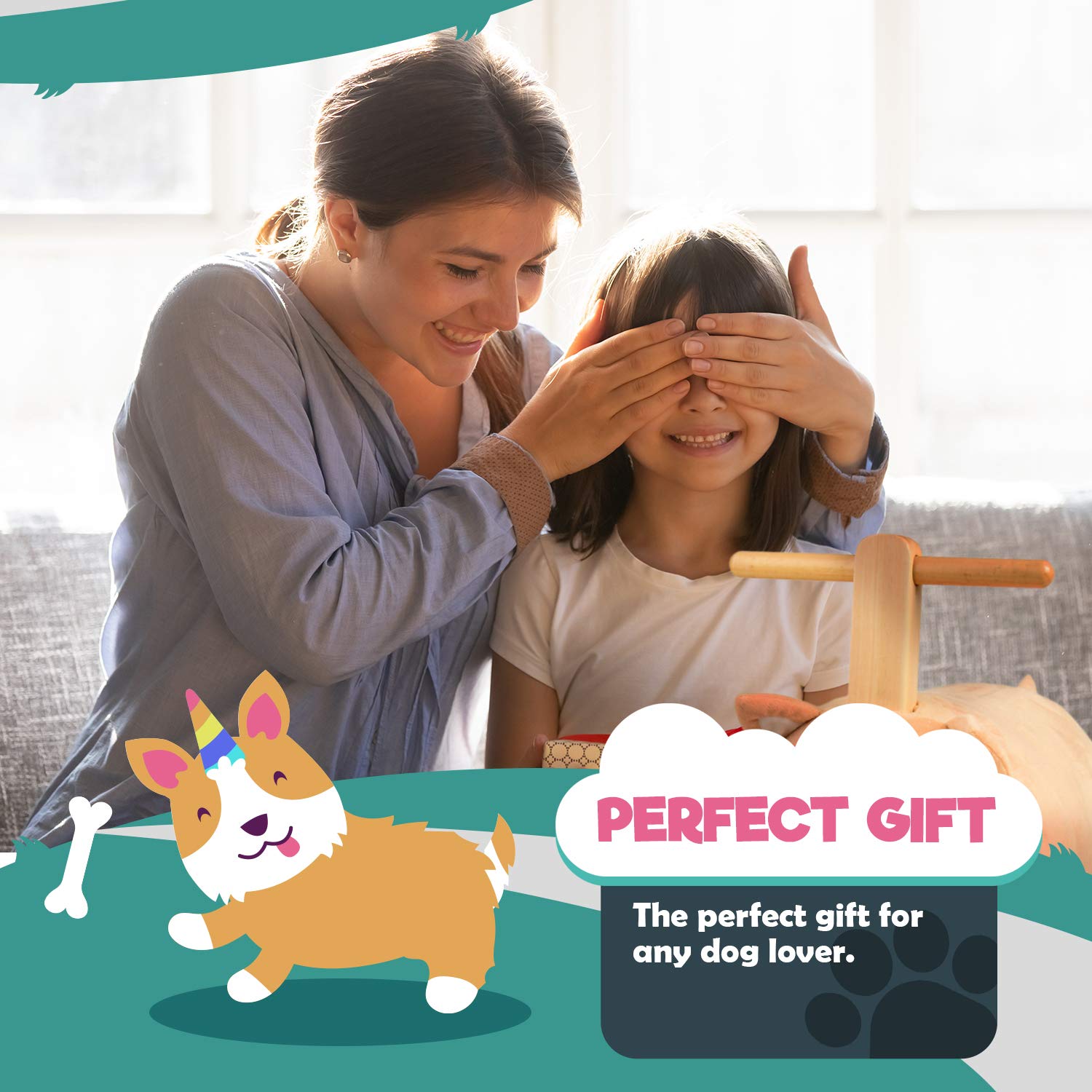 Corgi Dog Rocker - Adorable Wooden Rocking Toy for Kids & Pets | Perfect for Playtime, Nursery Decor & Gift Giving