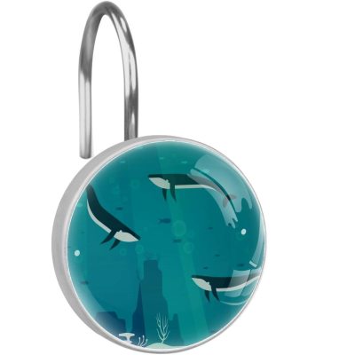 A Magical Underwater Adventure with Shark Shower Curtain Hooks