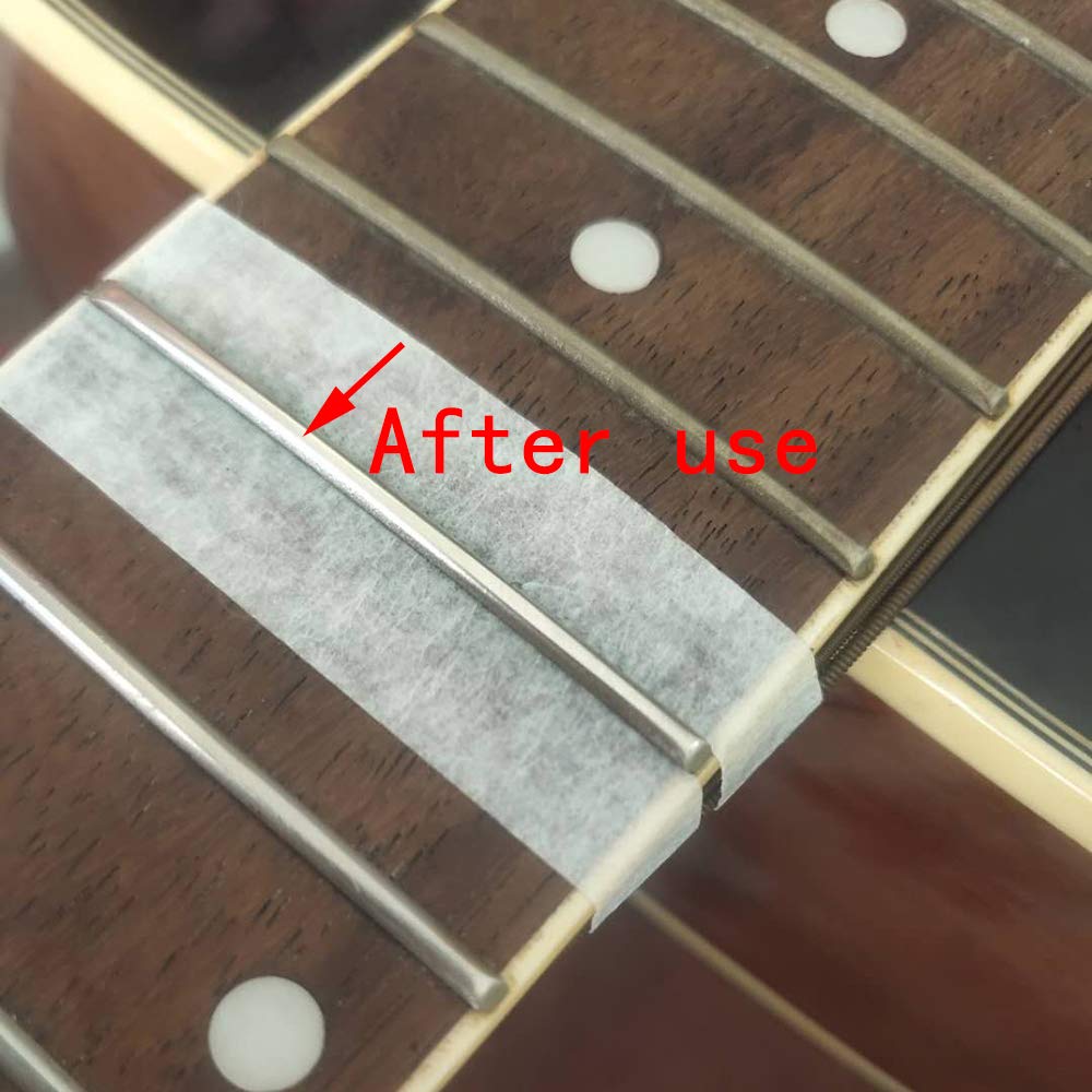 Professional Baroque Fret Erasers Kit for Guitar Maintenance - 5-Piece Set with 180/400/1000/1500/2000 Grit for String Cleaning & Fret Polishing - High-Quality Luthier Tools for Guitar Repair & Setup - Perfect for Home Studios & Professional Workshops