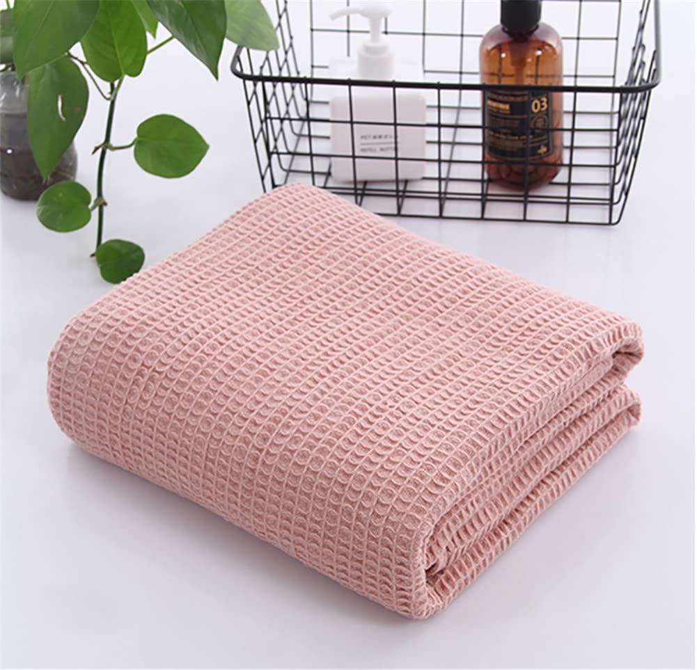 Premium 100% Cotton Waffle Weave Blanket - Ultra Soft, Breathable & Lightweight Thermal Blanket for All Seasons - Hotel Quality Throw Blanket for Bed, Couch & Sofa (60