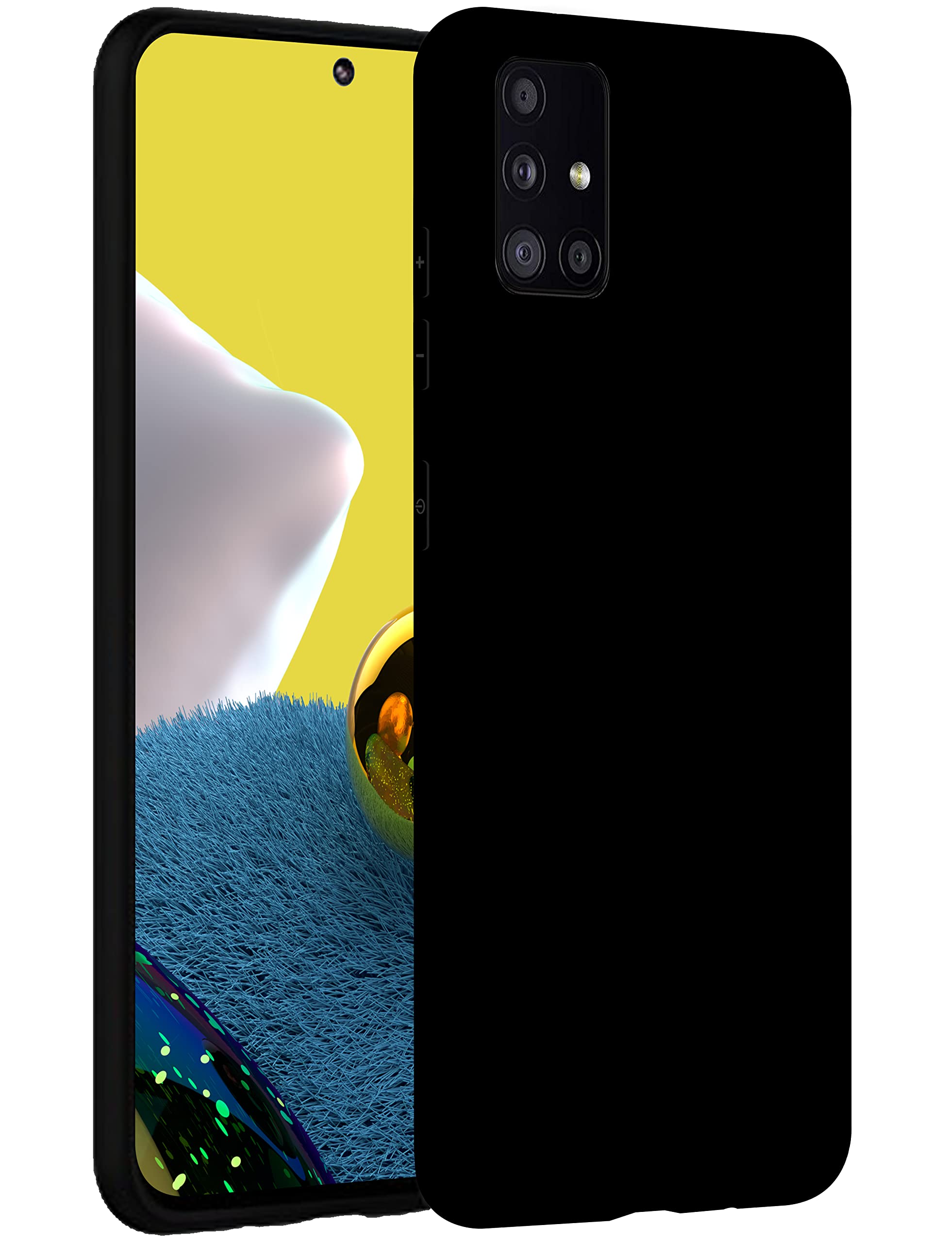 Samsung Galaxy A71 5G Case - Ultra Slim Soft Silicone Protective Phone Cover | Candy Black | Shockproof & Anti-Scratch | Compatible with Samsung A71 5G (Not 4G) | Perfect for Everyday Use, Work & Travel