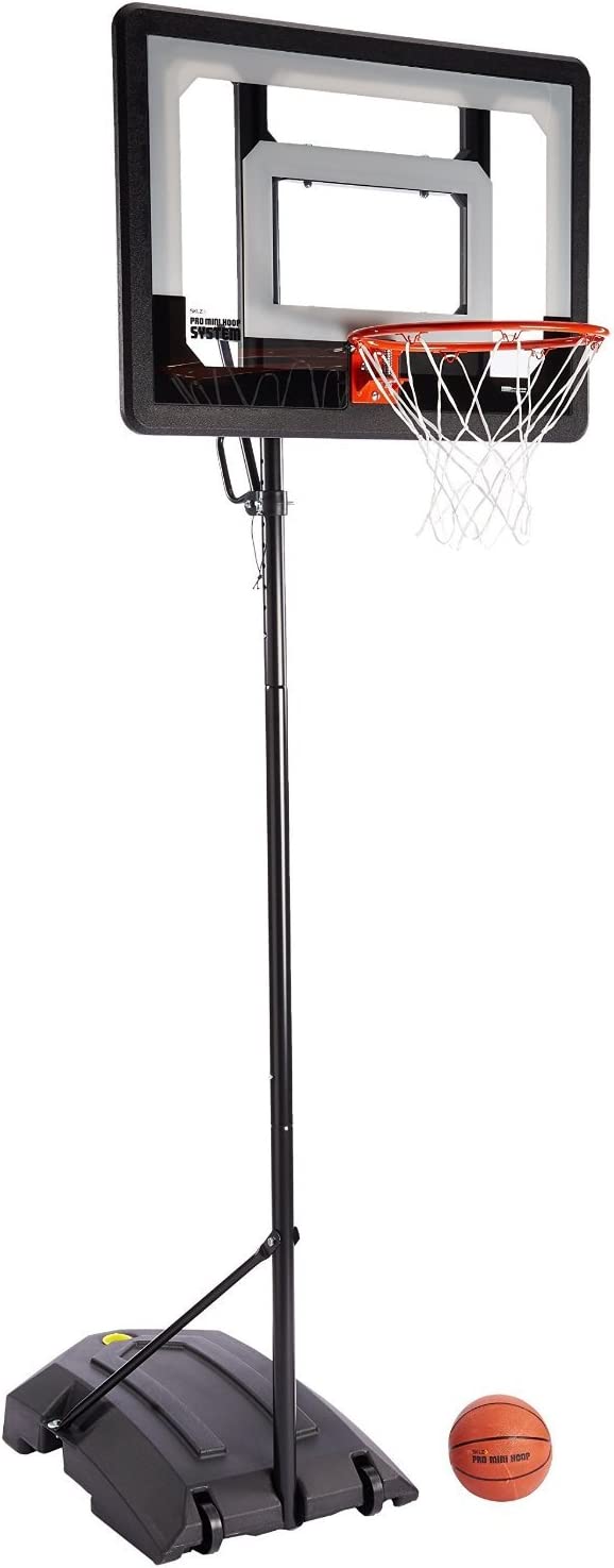 SKLZ Pro Mini Basketball Hoop - Adjustable Height Basketball System with 7 Inch Ball - Perfect for Outdoor, Backyard, Poolside & Indoor Play - Great for Kids & Adults - Amazon's Choice