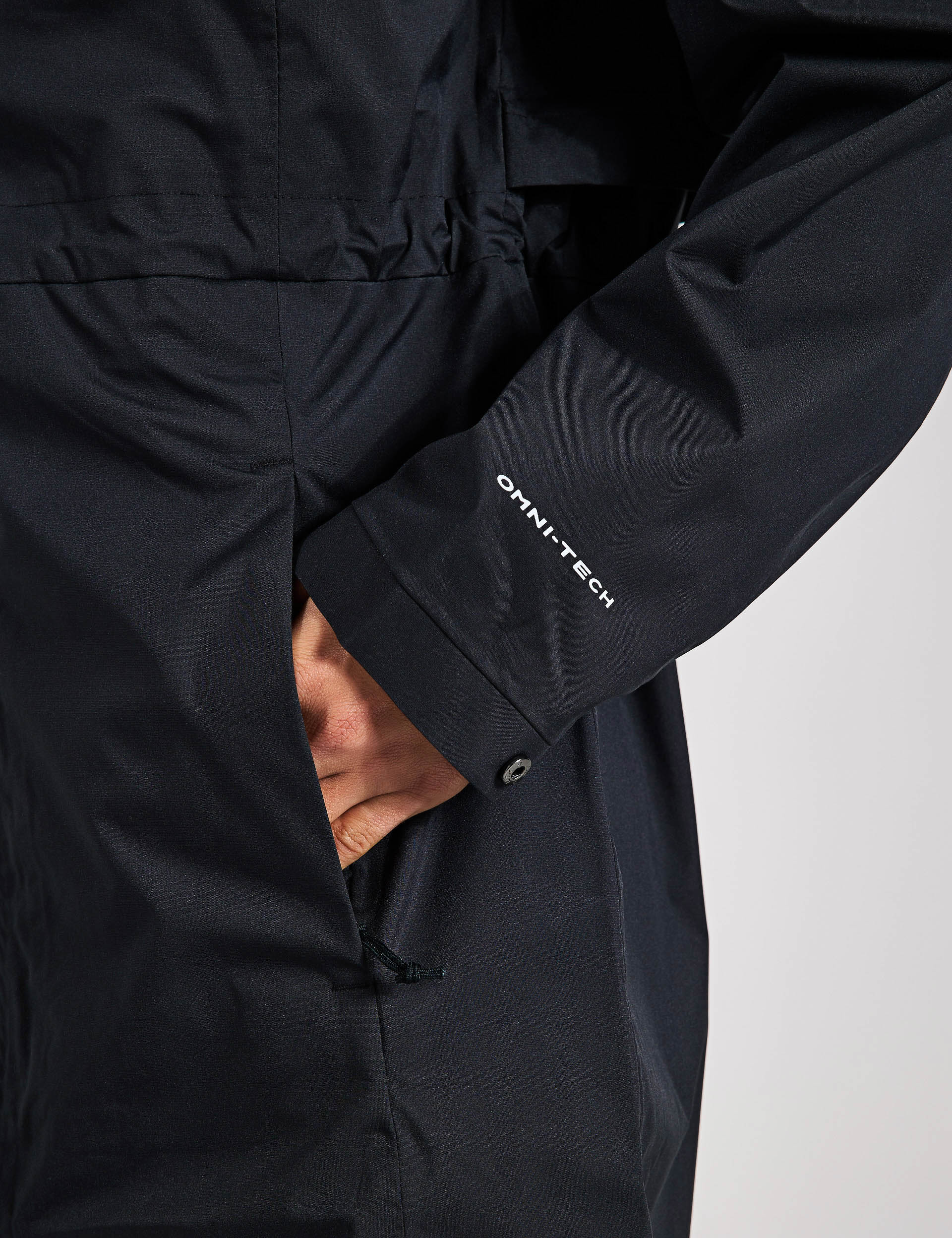 Waterproof Long Jacket for Outdoor Adventures - Black | Hiking, Camping & Rainy Day Protection