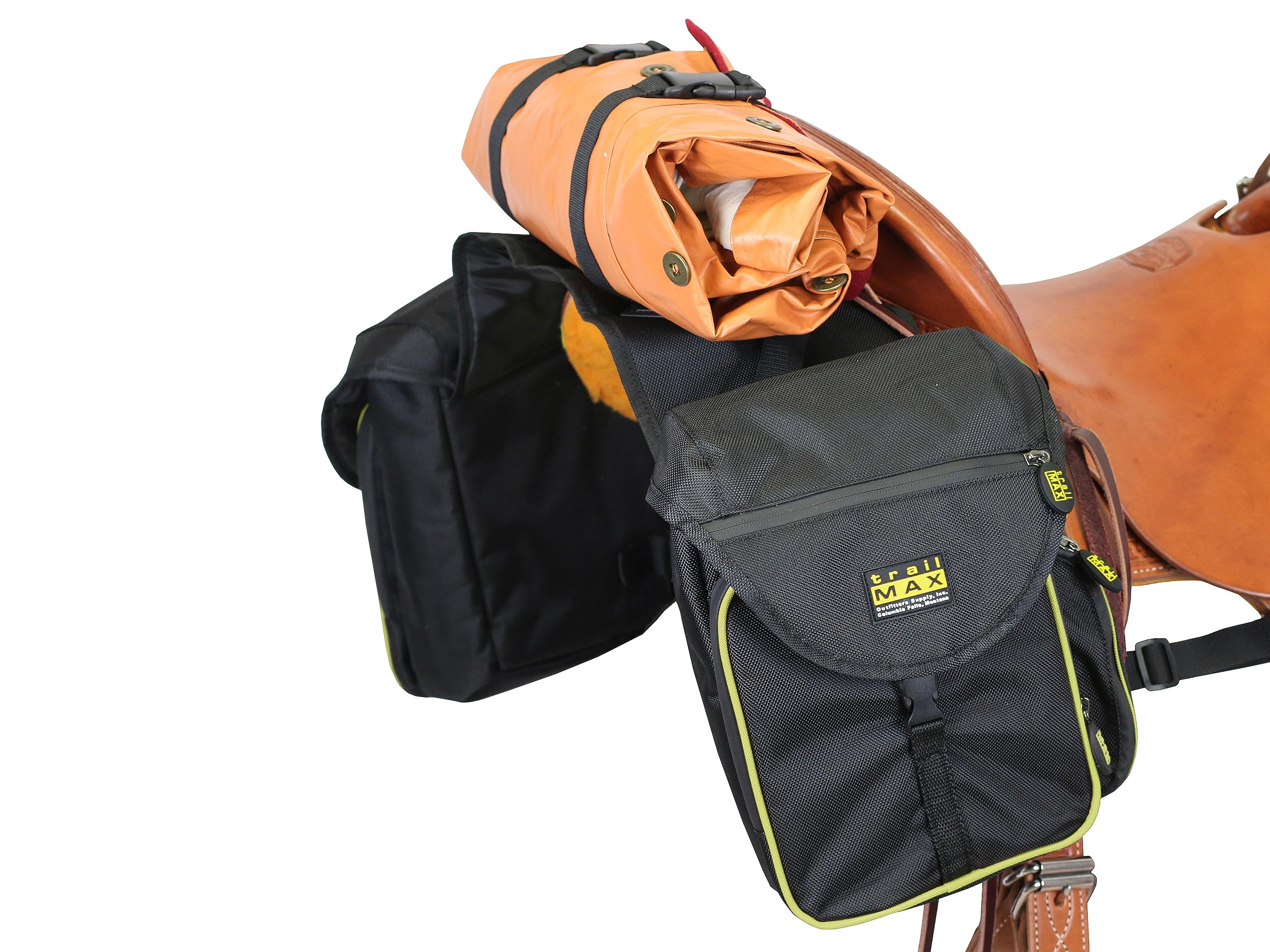 TrailMax 500 Series Insulated & Padded Horse Saddle Bags for Trail Riding - Waterproof Equestrian Gear for Camping, Hiking & Outdoor Adventures