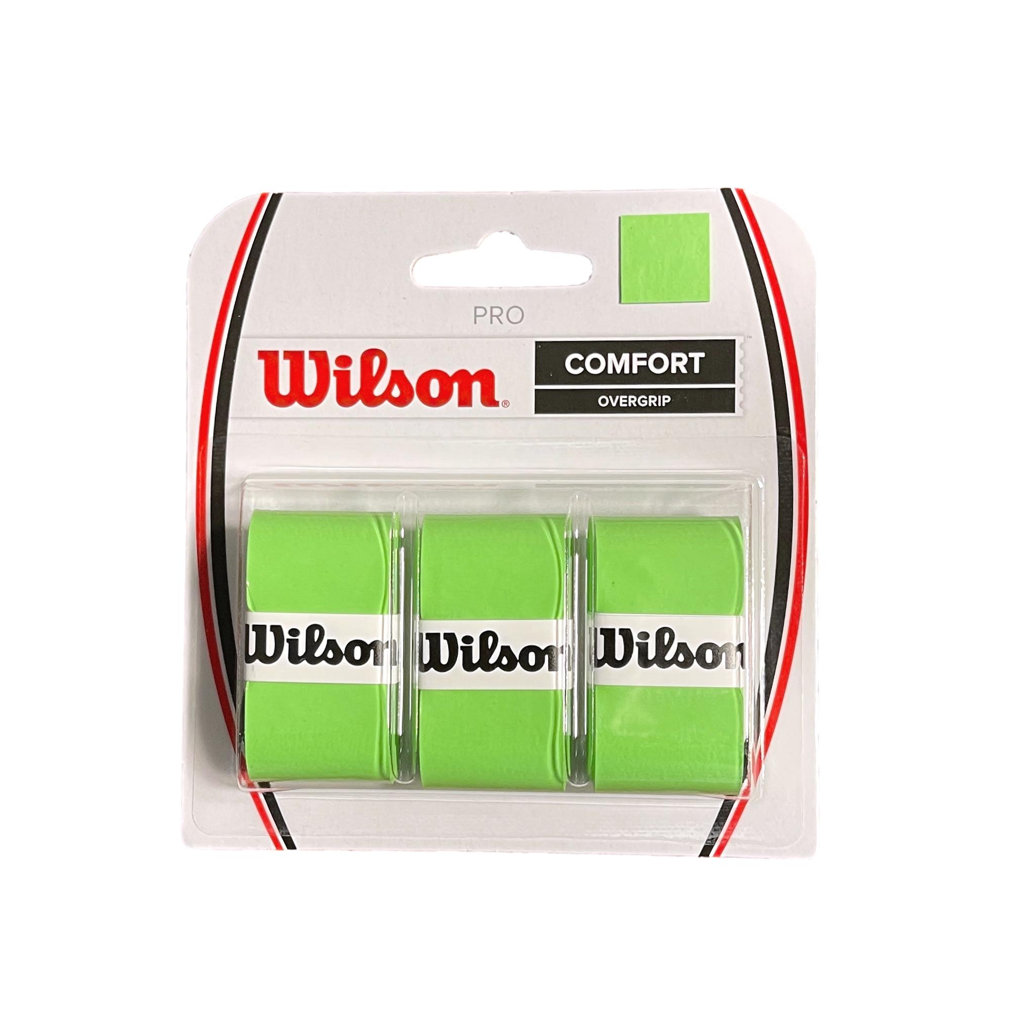 Wilson Pro Overgrip 3 Pack - Premium Tennis Racket Grip Tape for Enhanced Control & Sweat Absorption | Perfect for Tennis, Badminton & Racquetball Players