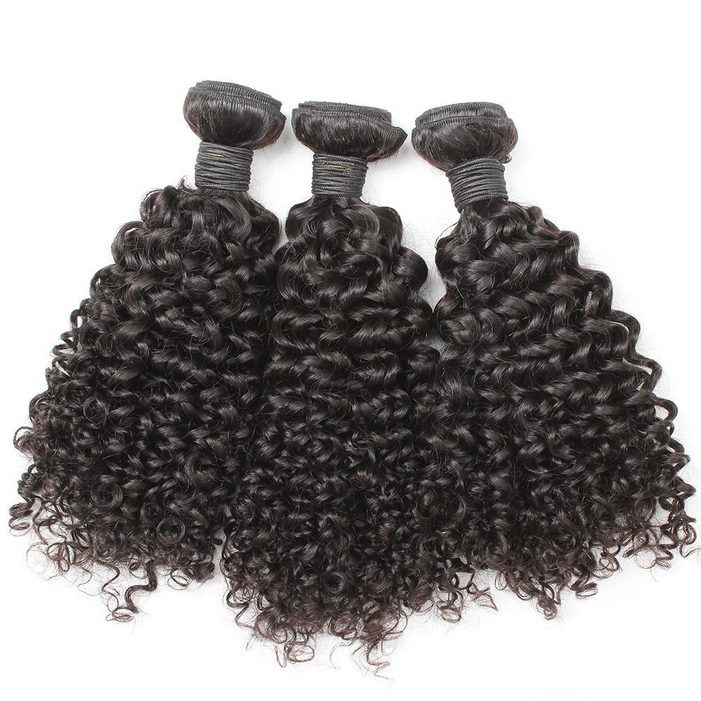 100% Unprocessed Brazilian Remy Virgin Human Hair Extensions - Deep Curly Weave Wave 3 Bundles 22