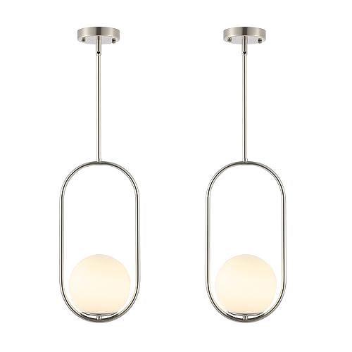 Brushed Nickel-1 Light 2 Pack