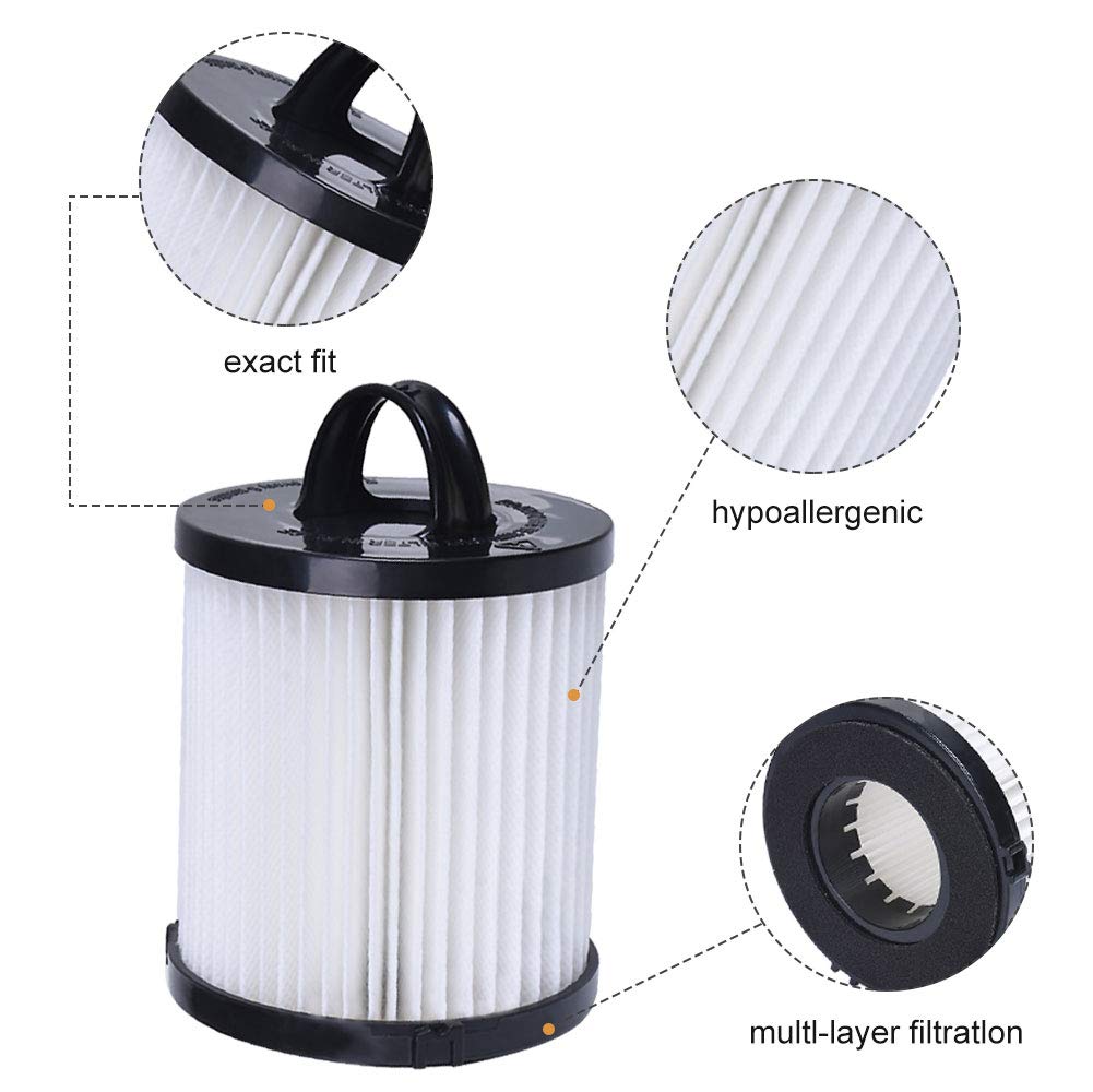SaferCCTV EF6 HEPA Exhaust Filter & DCF-21 Vacuum Dust Cup Replacement for Eureka Airspeed AS1000 Series Upright Vacuum Cleaners - Compatible with Parts #67821, 68931, 68931A, EF91 (1 Set) - Perfect for Home Cleaning & Allergen Reduction