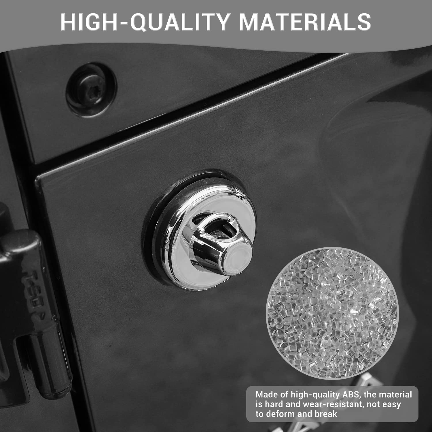 Jeep Wrangler & Gladiator Radio Antenna Base Cover - Chrome Exterior Accessory Compatible with 2007-2023 JK/JKU/JL/JLU & 2020-2023 JT Models | Weatherproof Protection & Stylish Upgrade for Off-Road Adventures
