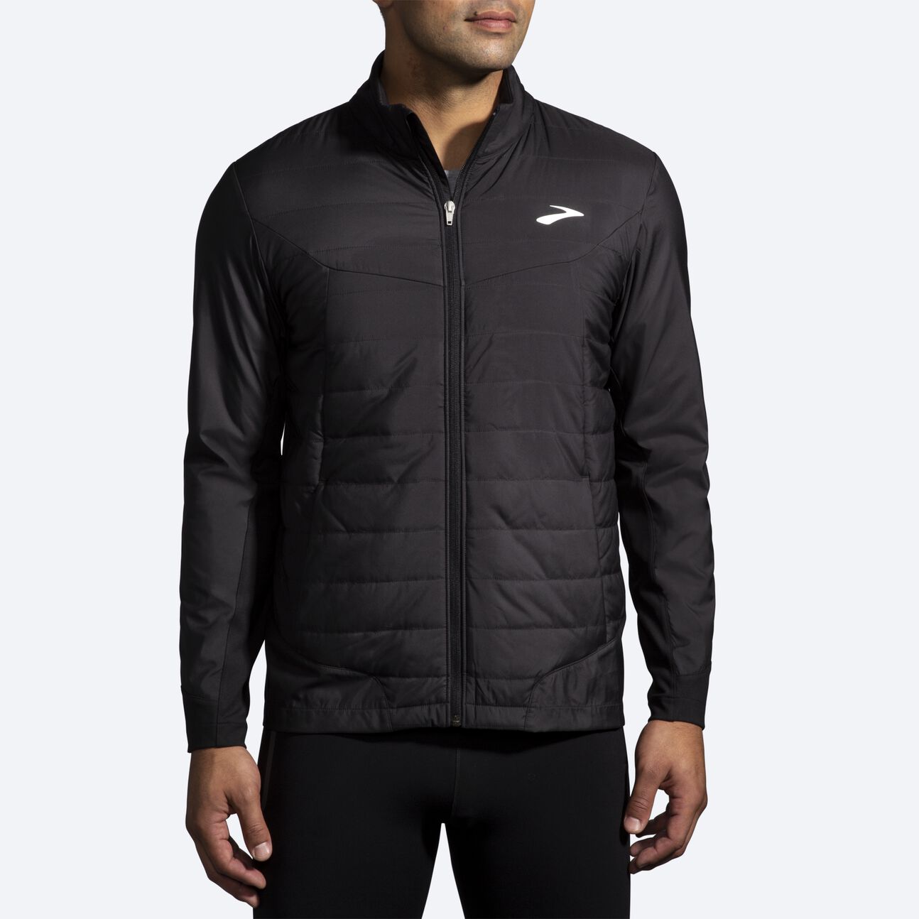 Men's Shield Hybrid Jacket 2.0 - Waterproof Windbreaker for Outdoor Activities | Black | Hiking, Camping & Travel Essential