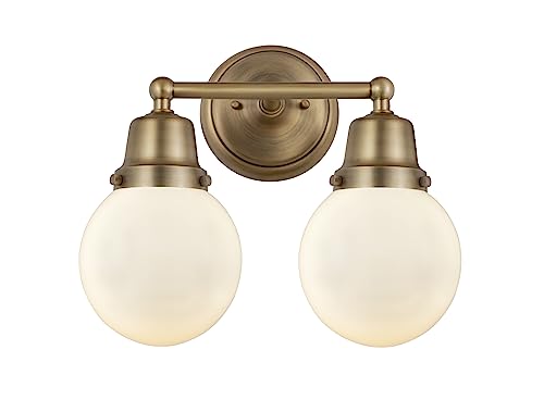 Brushed Brass / Matte White